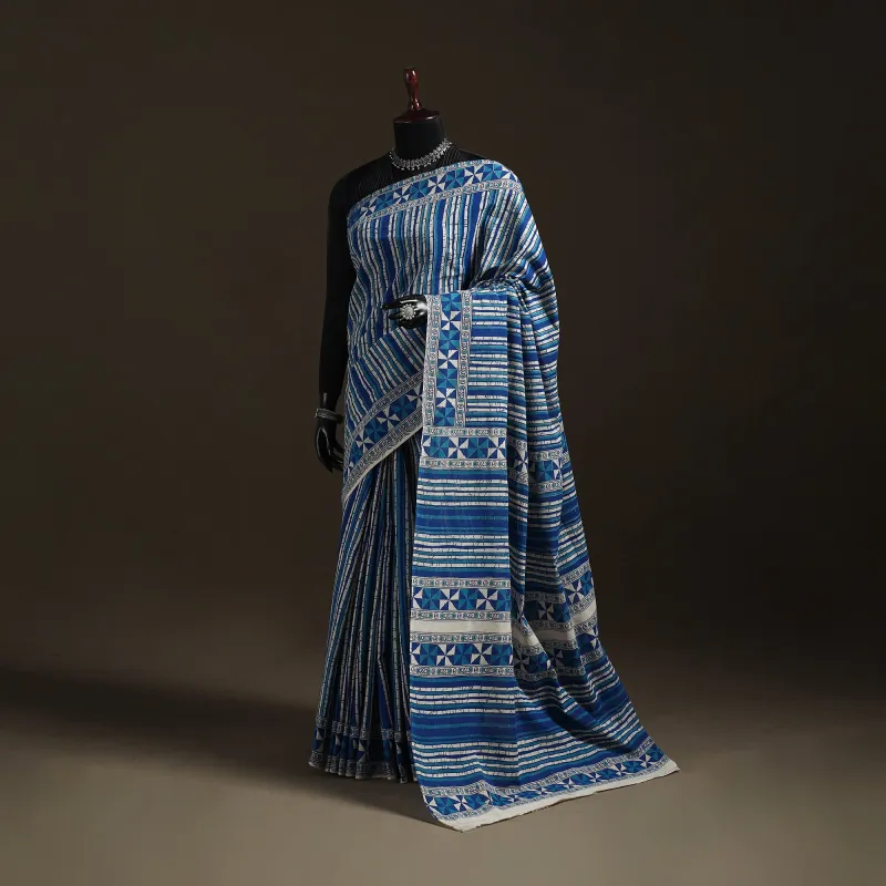 Printed Cotton Kalamkari Saree 09 made by Itokri