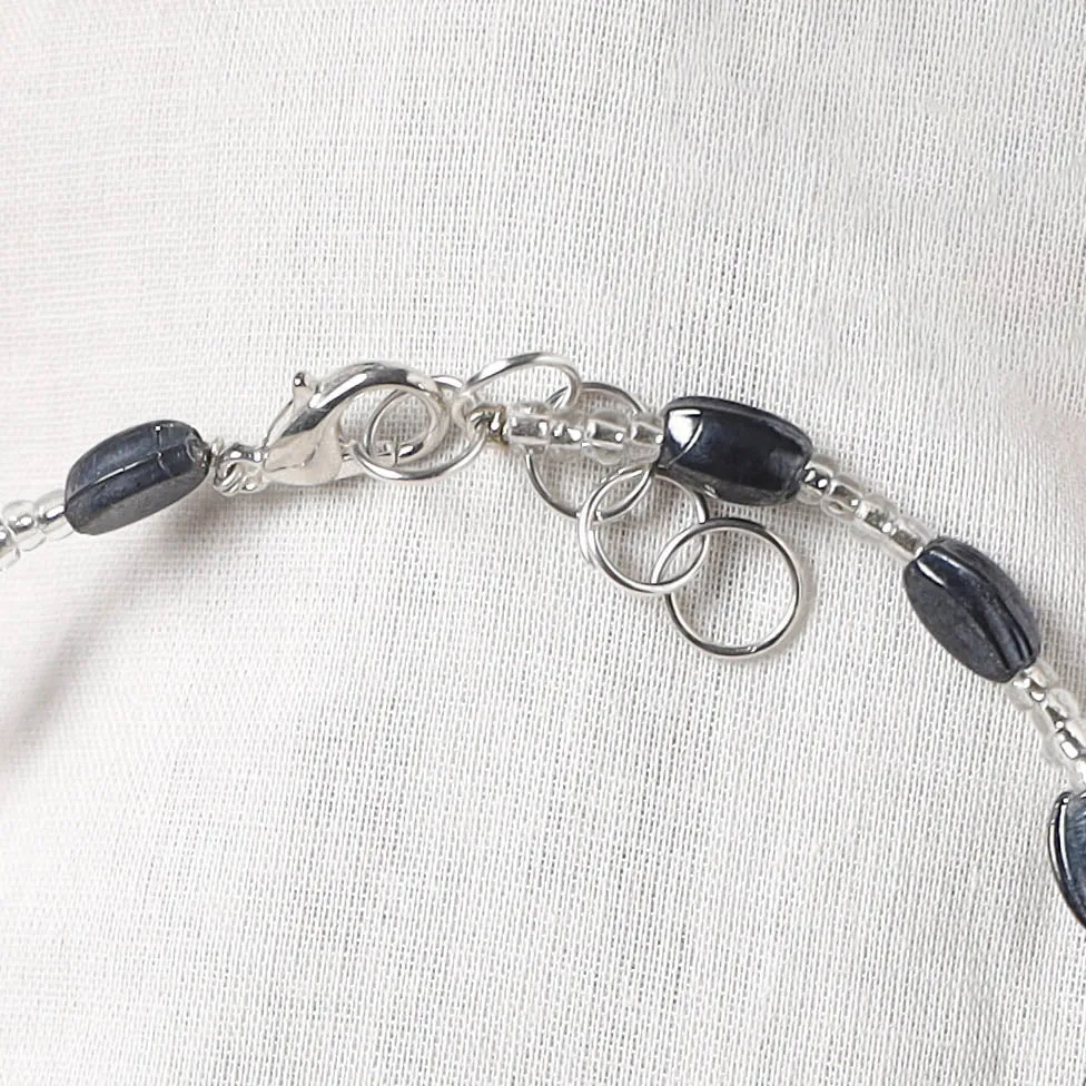 Grey - Handcrafted Stone Work GS Anklet 02 sold by Itokri product image thumbnail 4