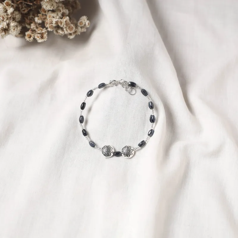 Grey - Handcrafted Stone Work GS Anklet 02 made by Itokri