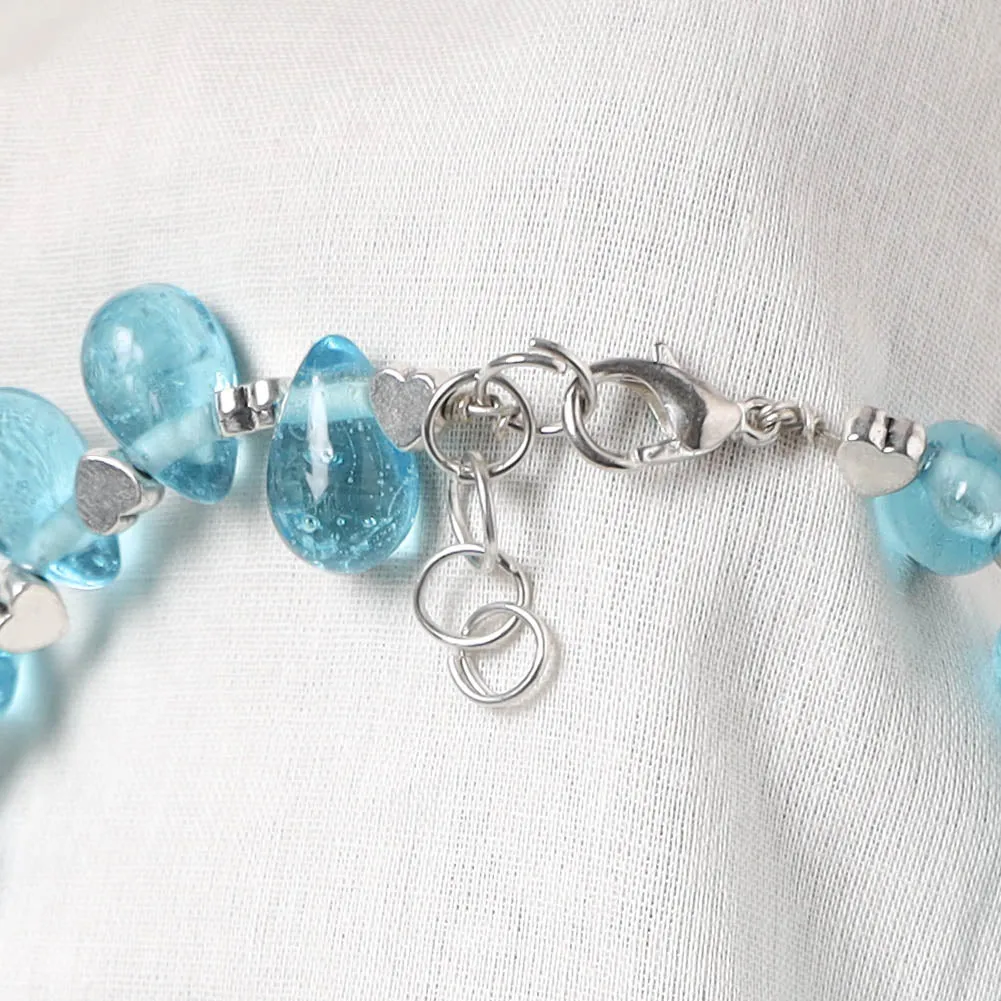 Blue - Handcrafted Stone Work GS Anklet 01 sold by Itokri product image thumbnail 4