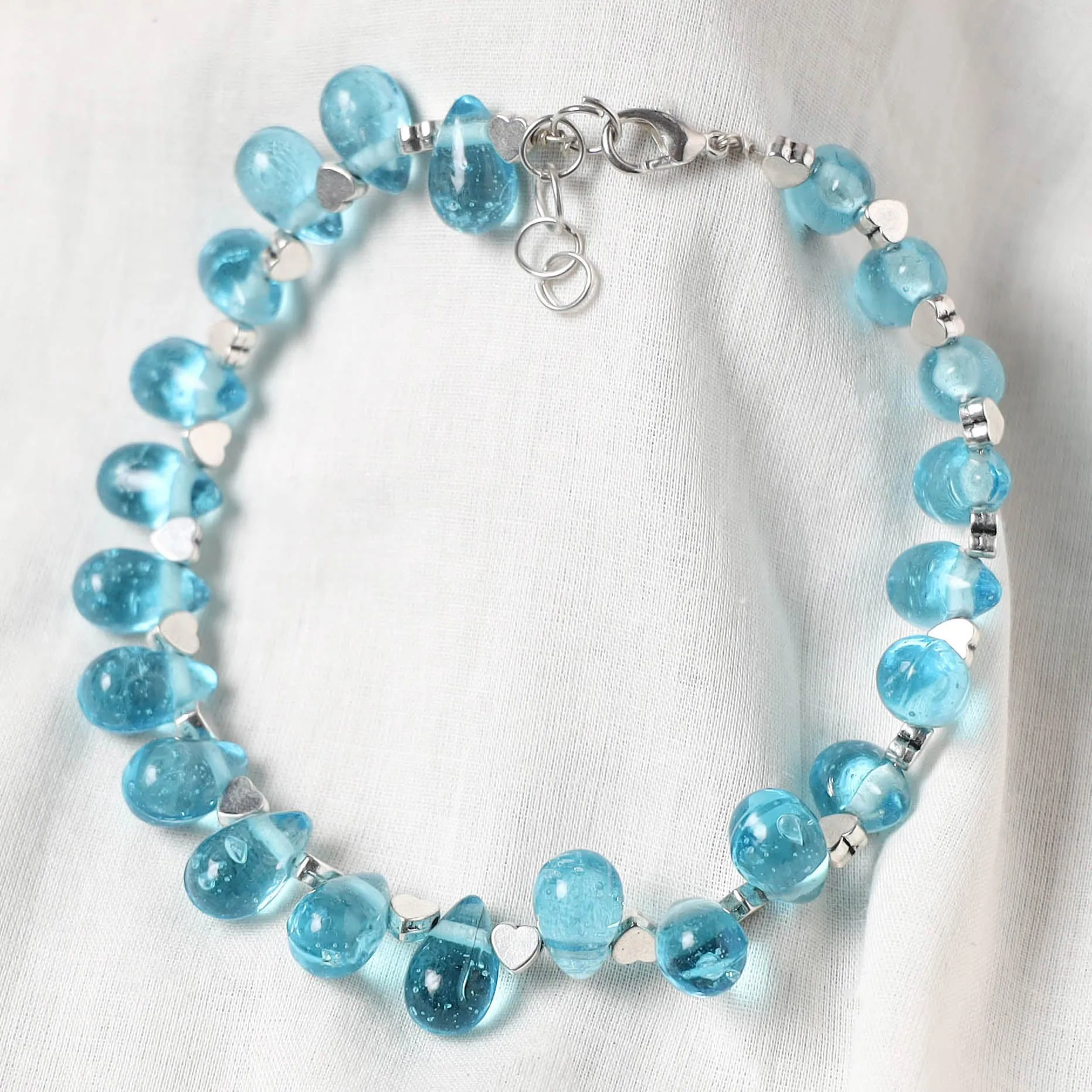 Blue - Handcrafted Stone Work GS Anklet 01 sold by Itokri product image thumbnail 2