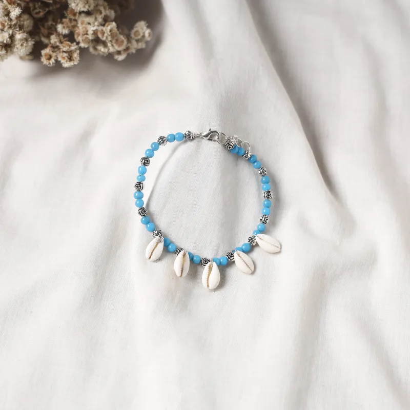 Blue - Handcrafted Stone Work GS Anklet 04 made by Itokri