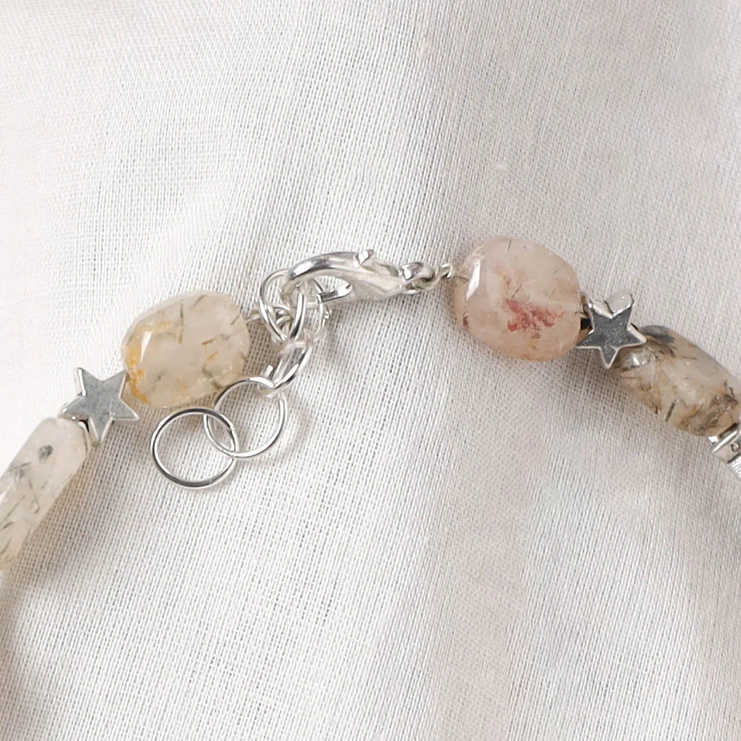 Brown - Handcrafted Stone Work GS Anklet 06 sold by Itokri product image thumbnail 4