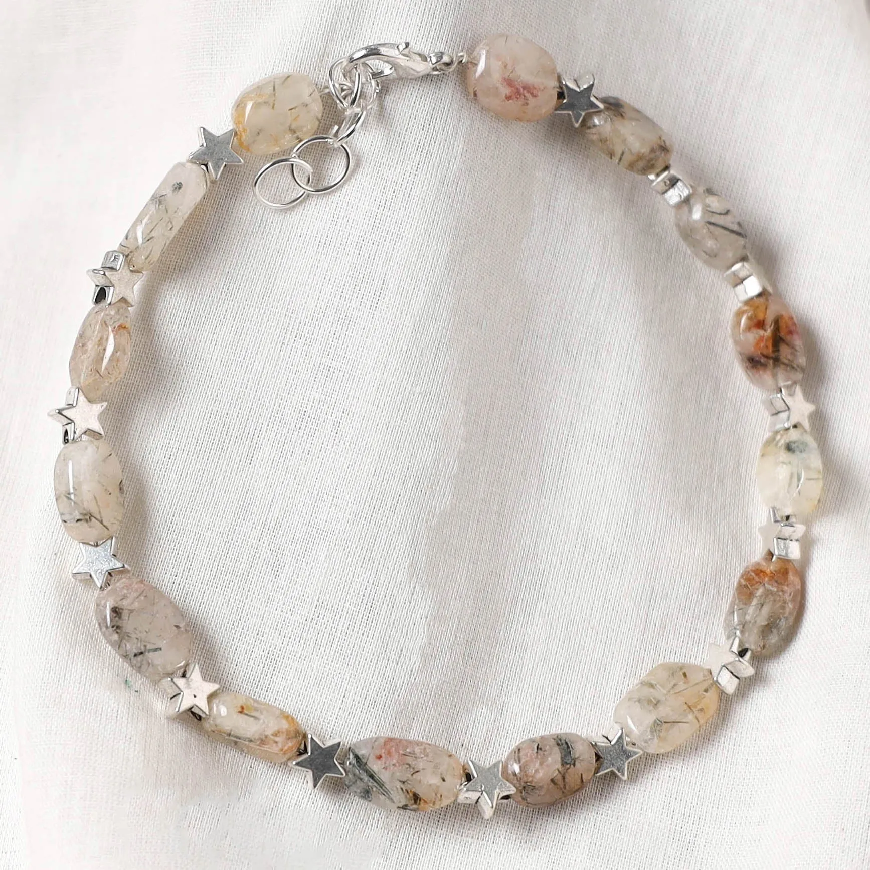 Brown - Handcrafted Stone Work GS Anklet 06 sold by Itokri product image thumbnail 2