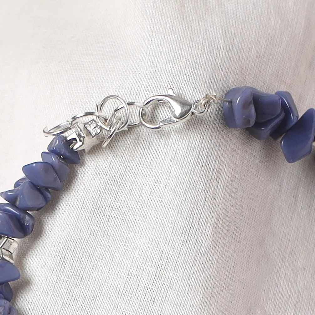 Blue - Handcrafted Stone Work GS Anklet 14 sold by Itokri product image thumbnail 4
