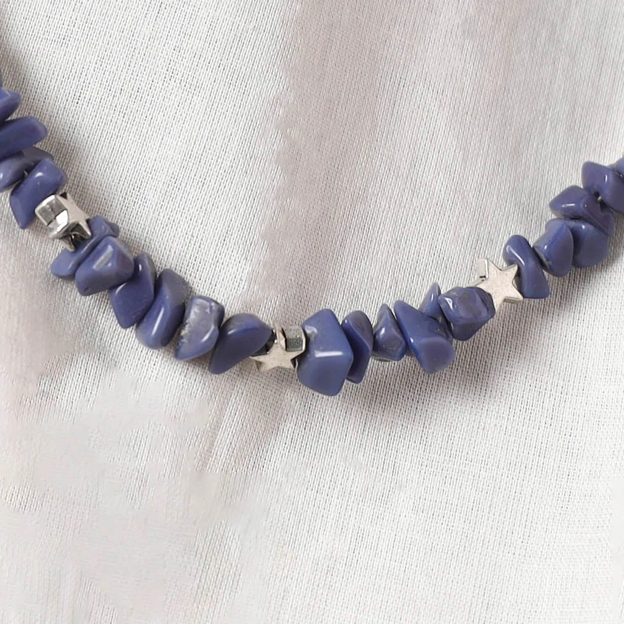 Blue - Handcrafted Stone Work GS Anklet 14 sold by Itokri product image thumbnail 3