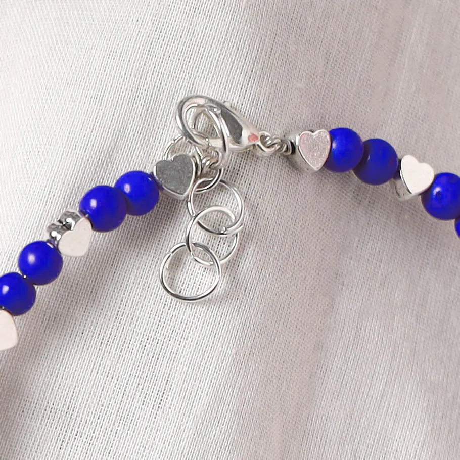Blue - Handcrafted Stone Work GS Anklet 12 sold by Itokri product image thumbnail 4