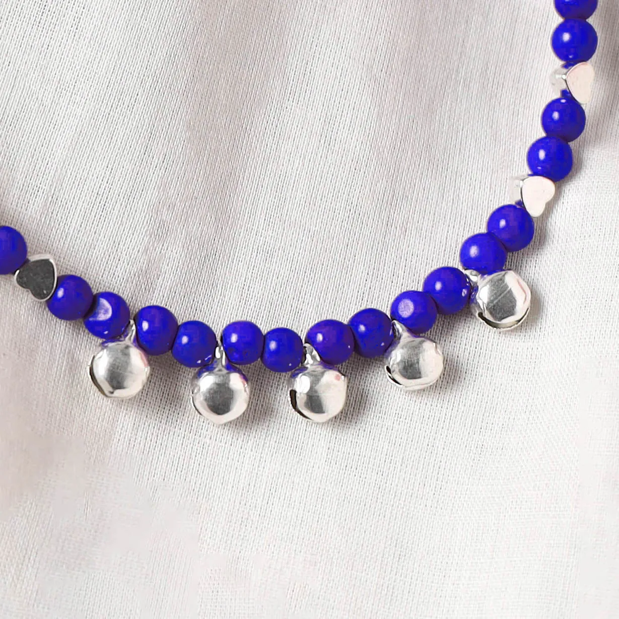 Blue - Handcrafted Stone Work GS Anklet 12 sold by Itokri product image thumbnail 3