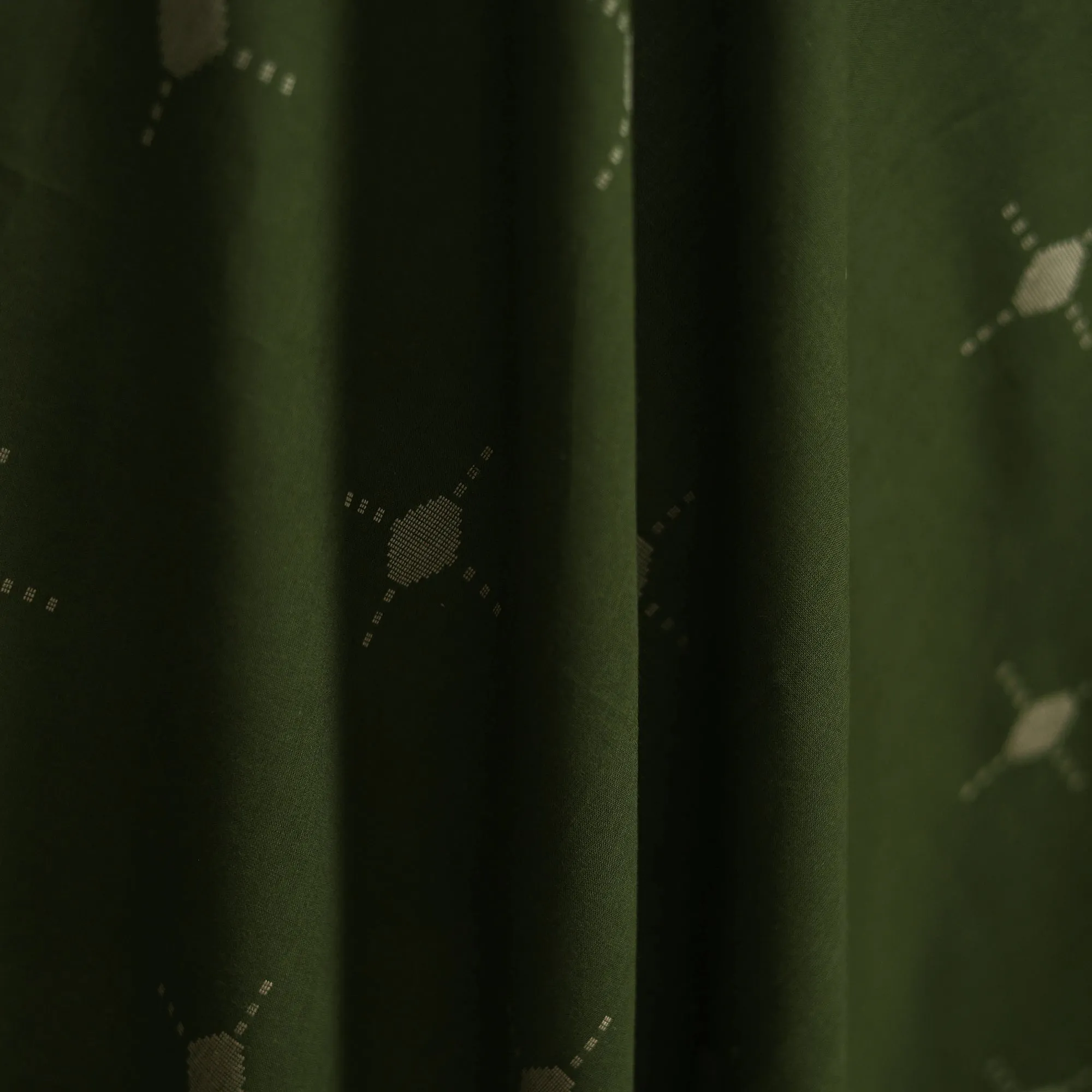 Green - Prewashed Cotton Jacquard Fabric 09 sold by Itokri product image thumbnail 3