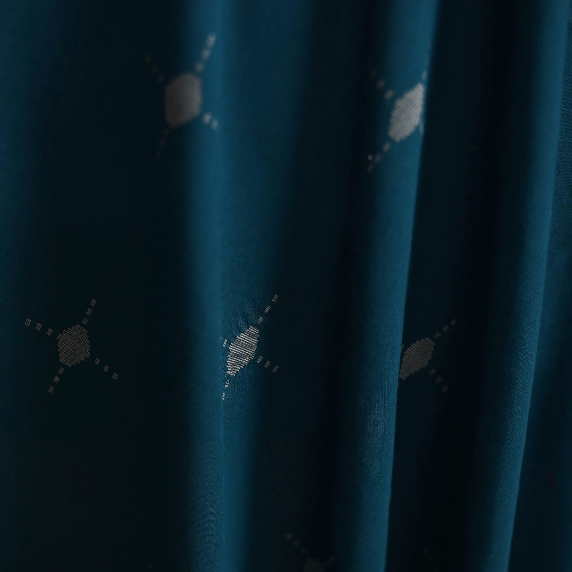 Blue - Prewashed Cotton Jacquard Fabric 01 sold by Itokri product image thumbnail 3