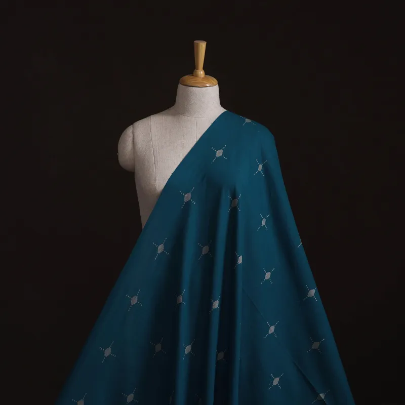 Blue - Prewashed Cotton Jacquard Fabric 01 made by Itokri