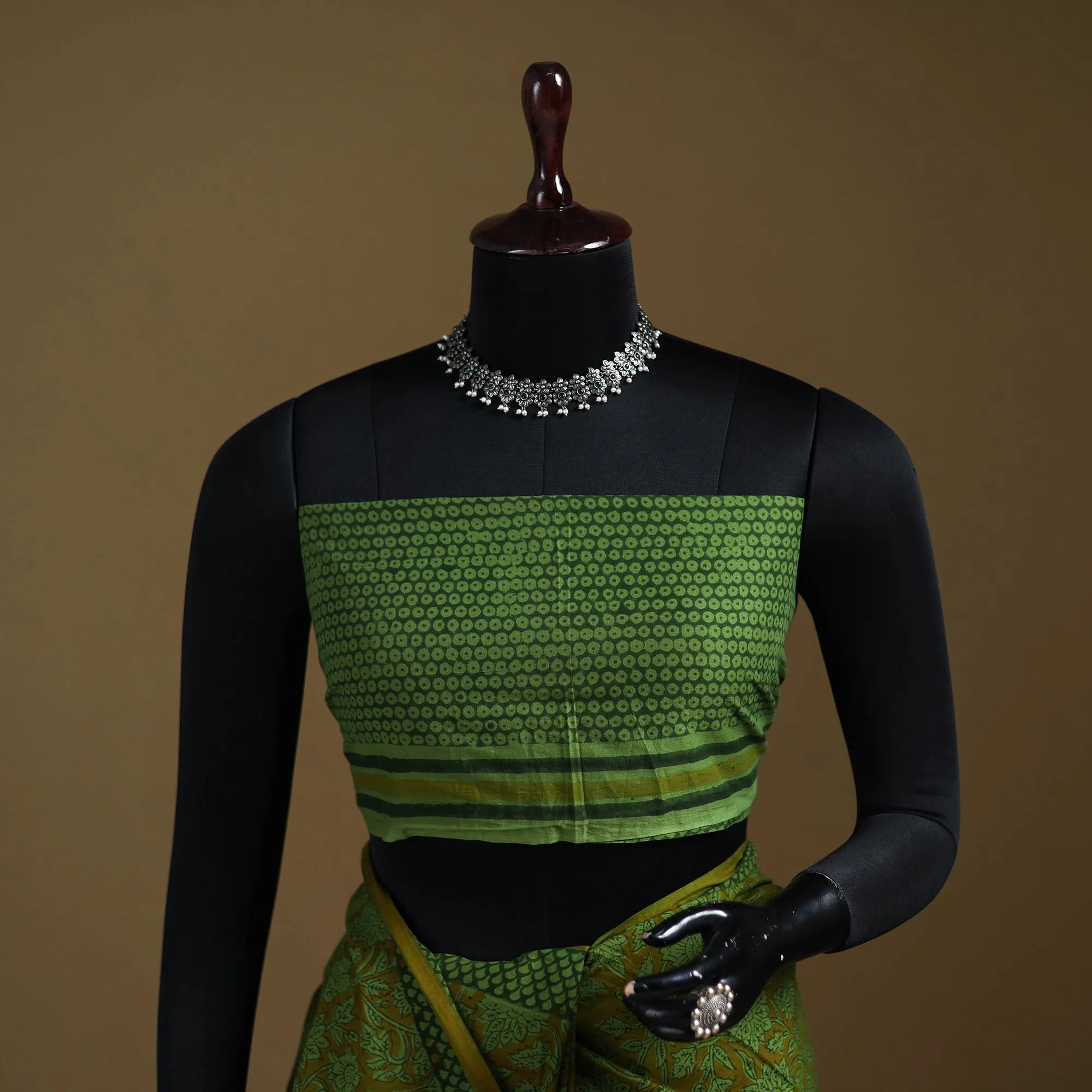 Gamthi Hand Block Print Pure Mul Cotton Saree with Blouse Piece 06 sold by Itokri product image thumbnail 3