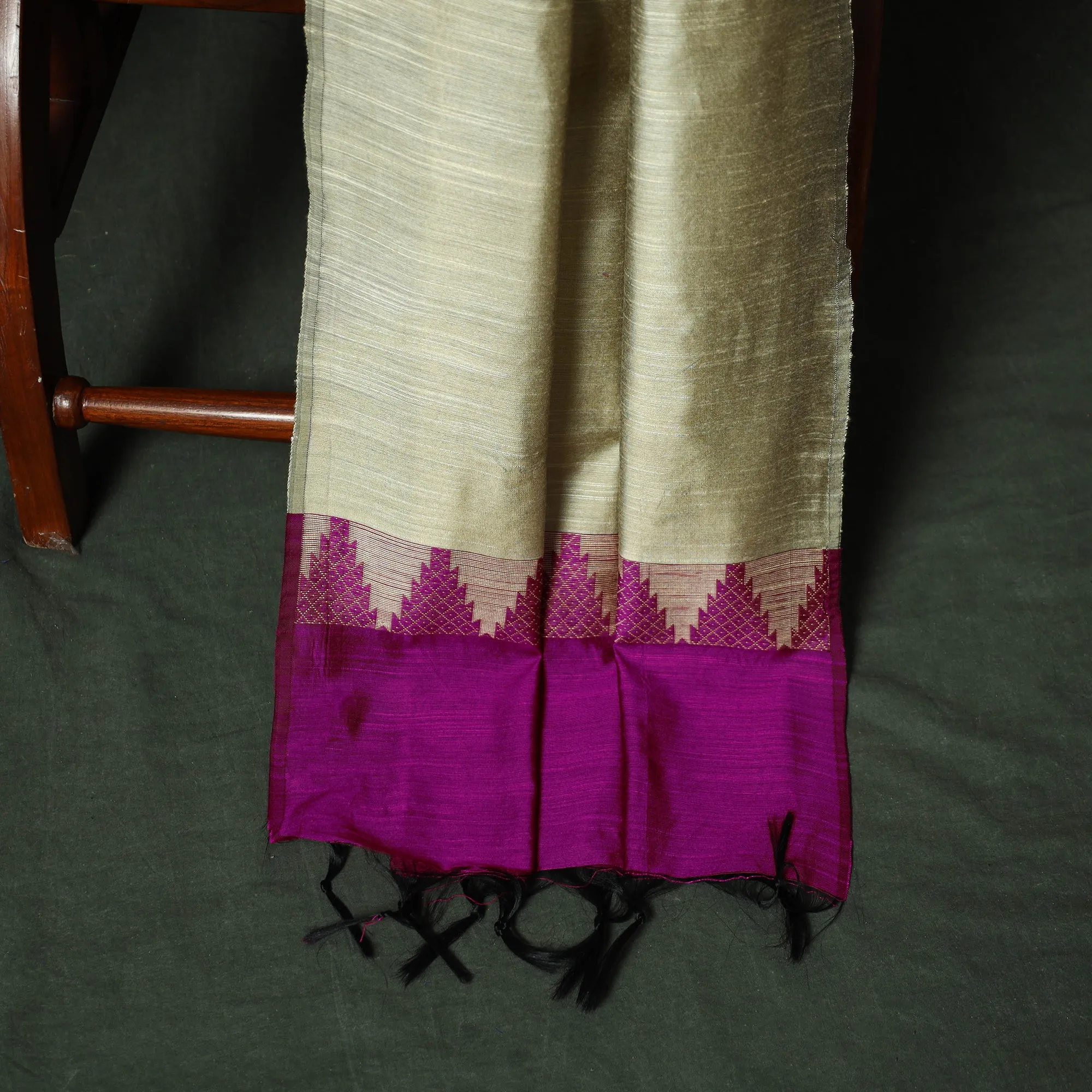 Mangalagiri Silk Cotton Thread Work 3pc Unstitched Dress Material Suit Set 27 sold by Itokri product image thumbnail 4