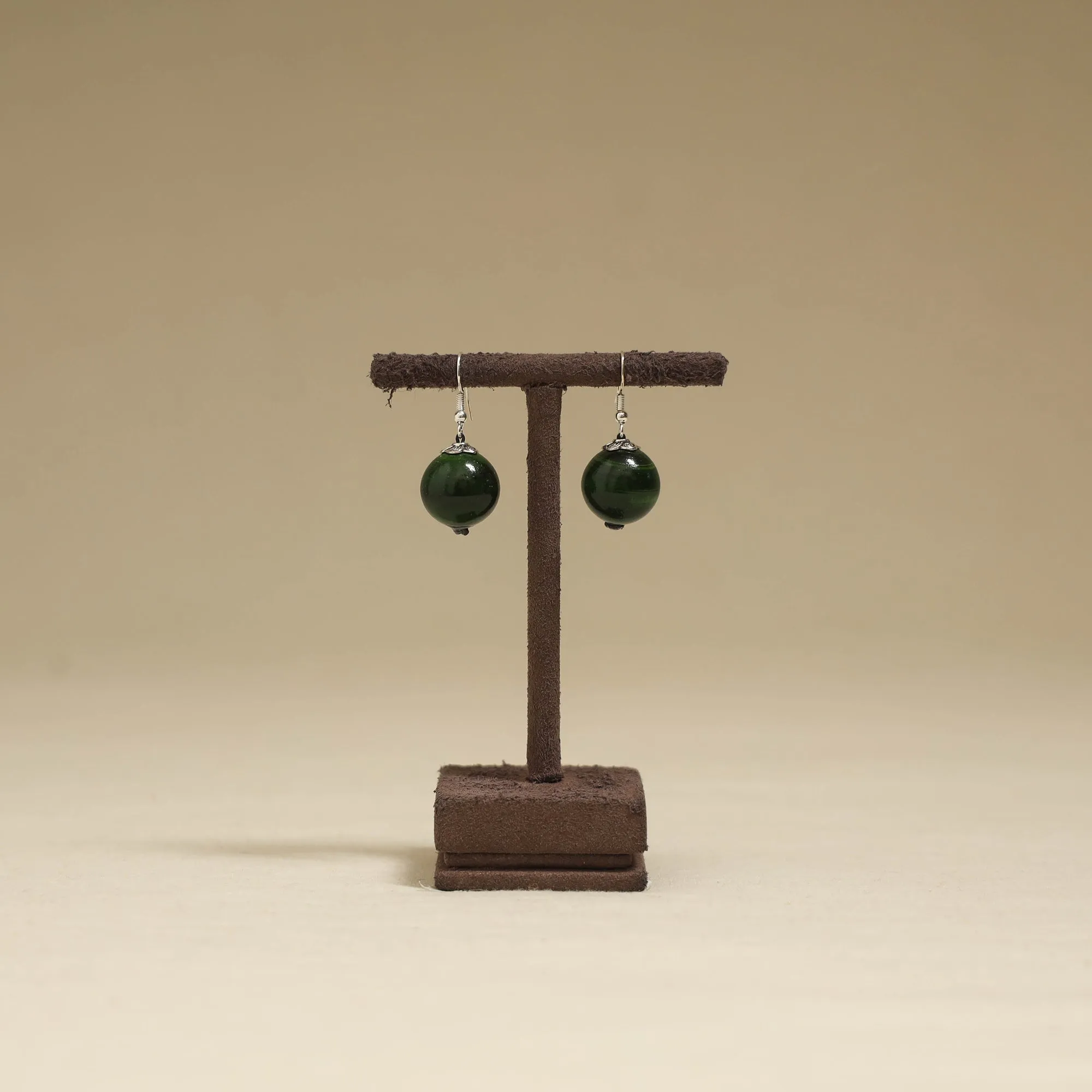 Green - Channapatna Handcrafted Wooden Earrings 34 sold by Itokri