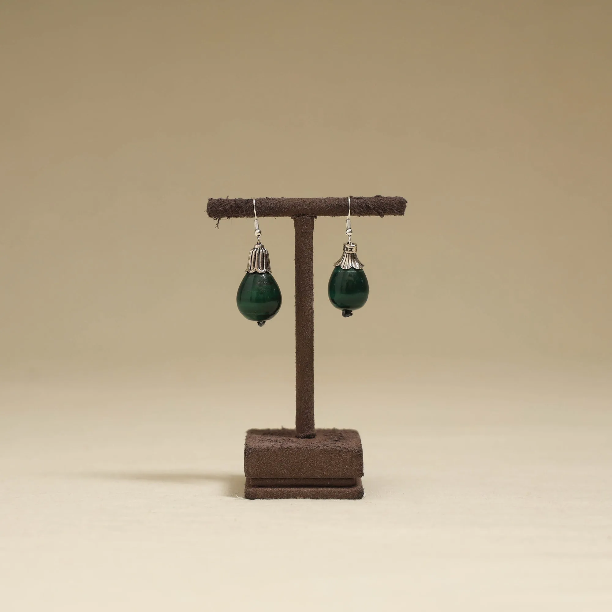 Green - Channapatna Handcrafted Wooden Earrings 32 sold by Itokri