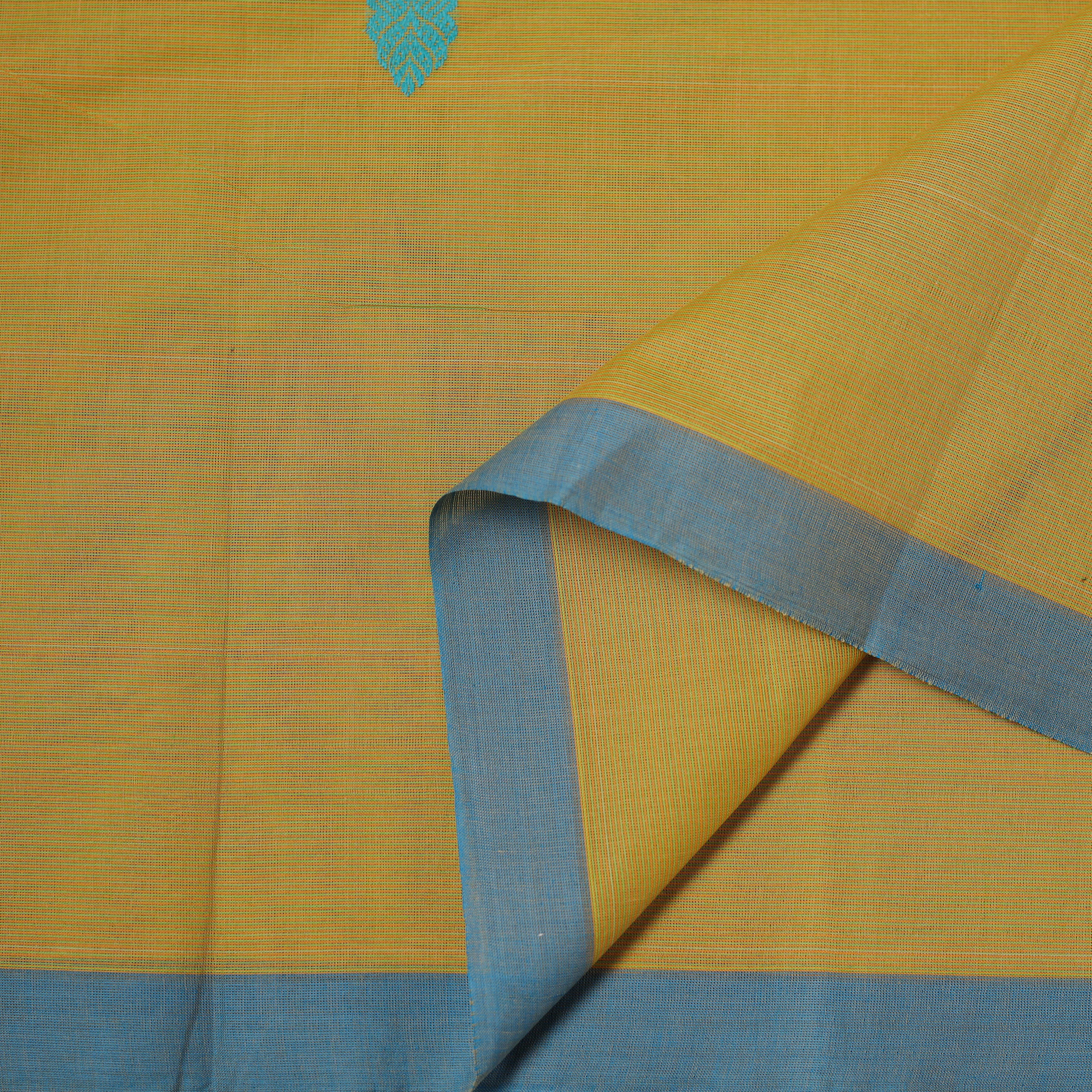 Yellow - Kanchipuram Thread Buti Cotton Fabric 19 sold by Itokri product image thumbnail 3