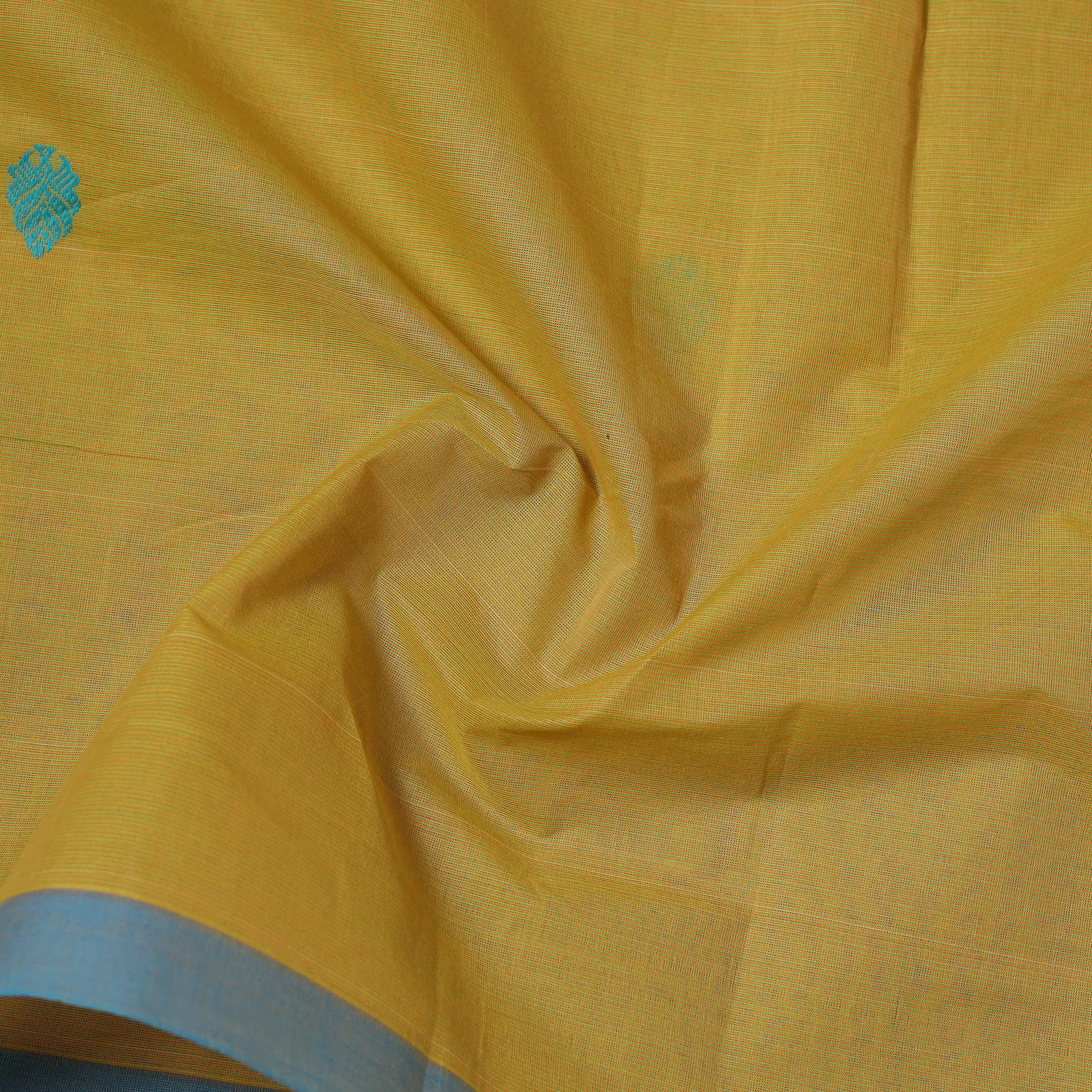Yellow - Kanchipuram Thread Buti Cotton Fabric 19 sold by Itokri product image thumbnail 4