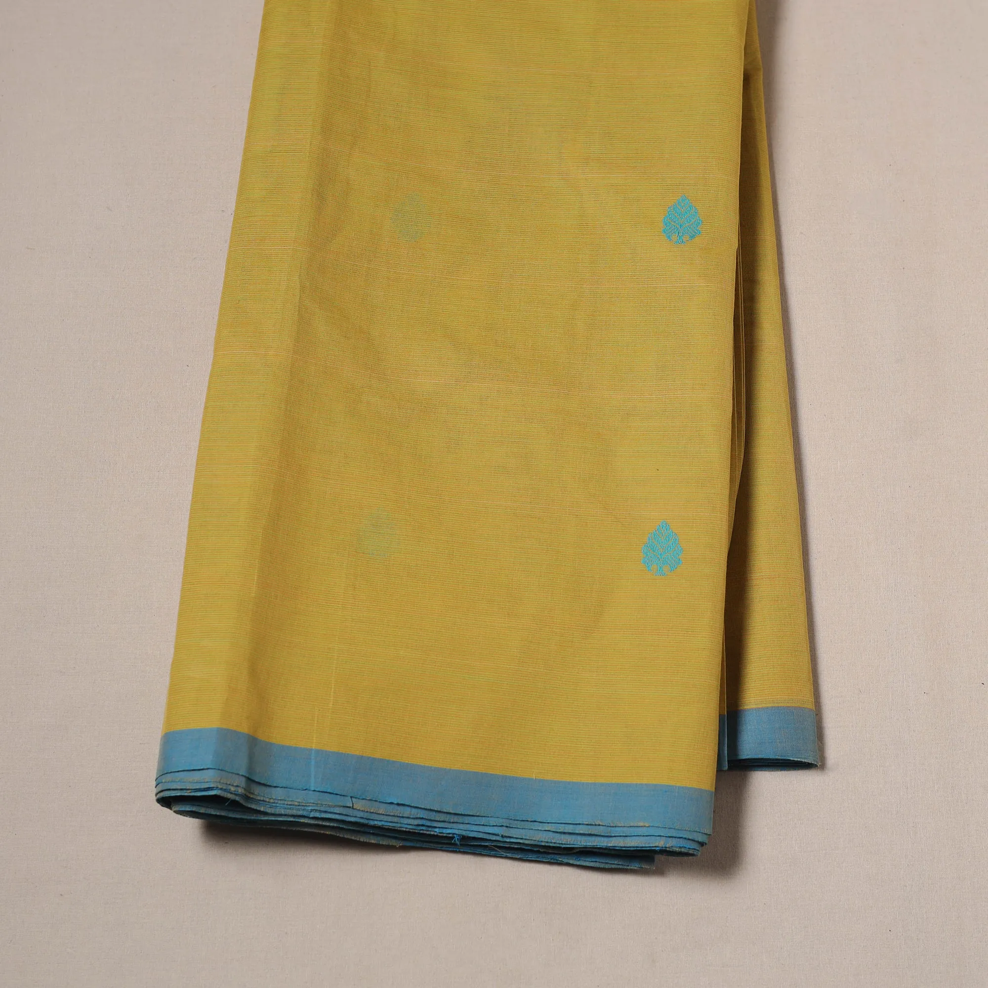 Yellow - Kanchipuram Thread Buti Cotton Fabric 19 sold by Itokri product image thumbnail 2