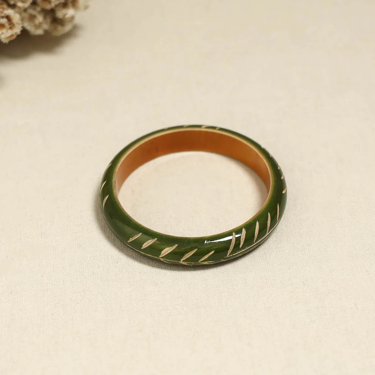 Green - Channapatna Handcrafted Wooden Bangle (Size - 2-6) 69 sold by Itokri product image thumbnail 2