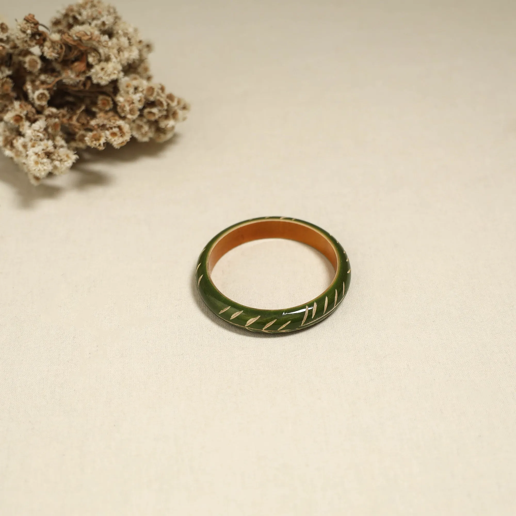 Green - Channapatna Handcrafted Wooden Bangle (Size - 2-6) 69 sold by Itokri