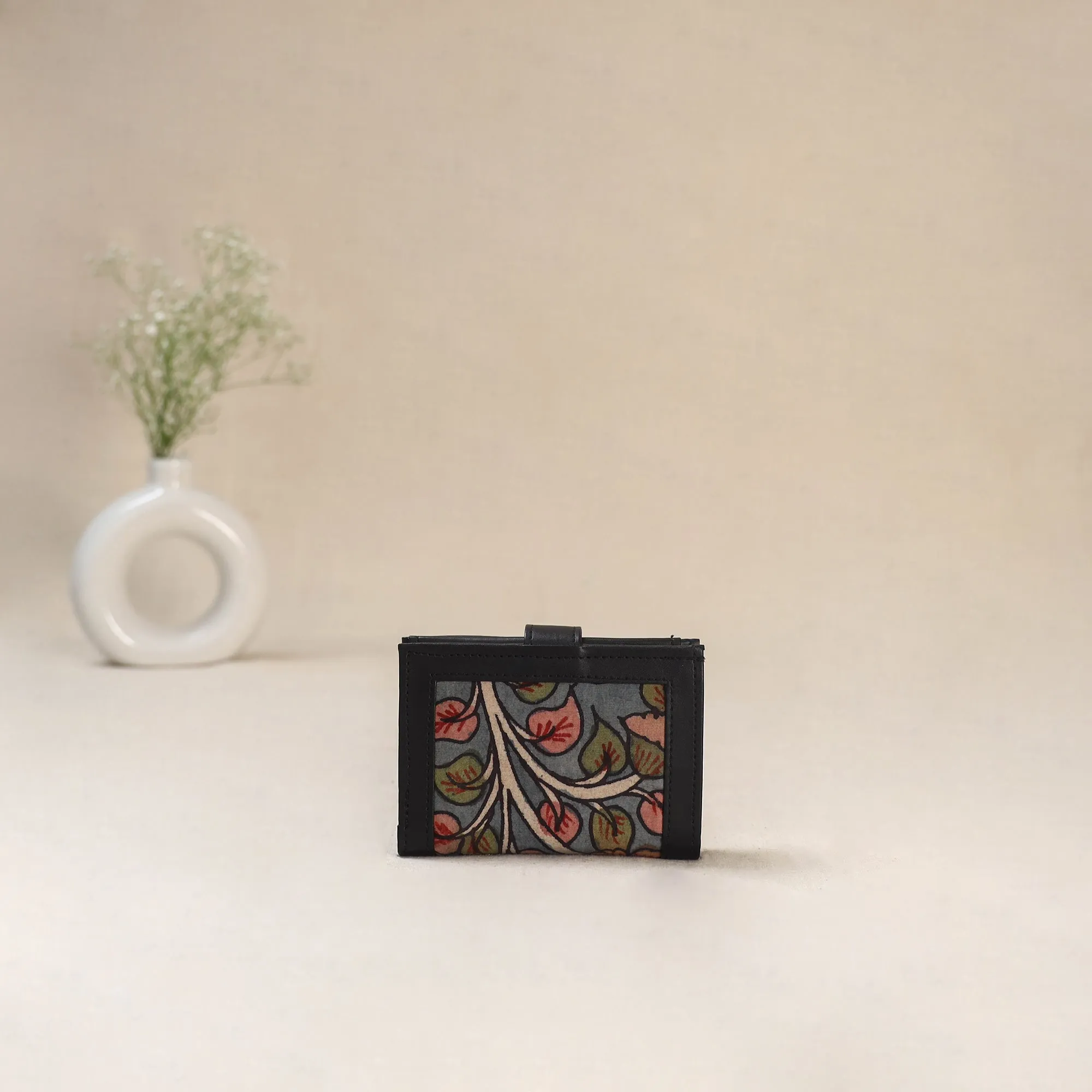 Blue - Srikalahasti Kalamkari Handpainted Wallet 100 sold by Itokri product image thumbnail 3