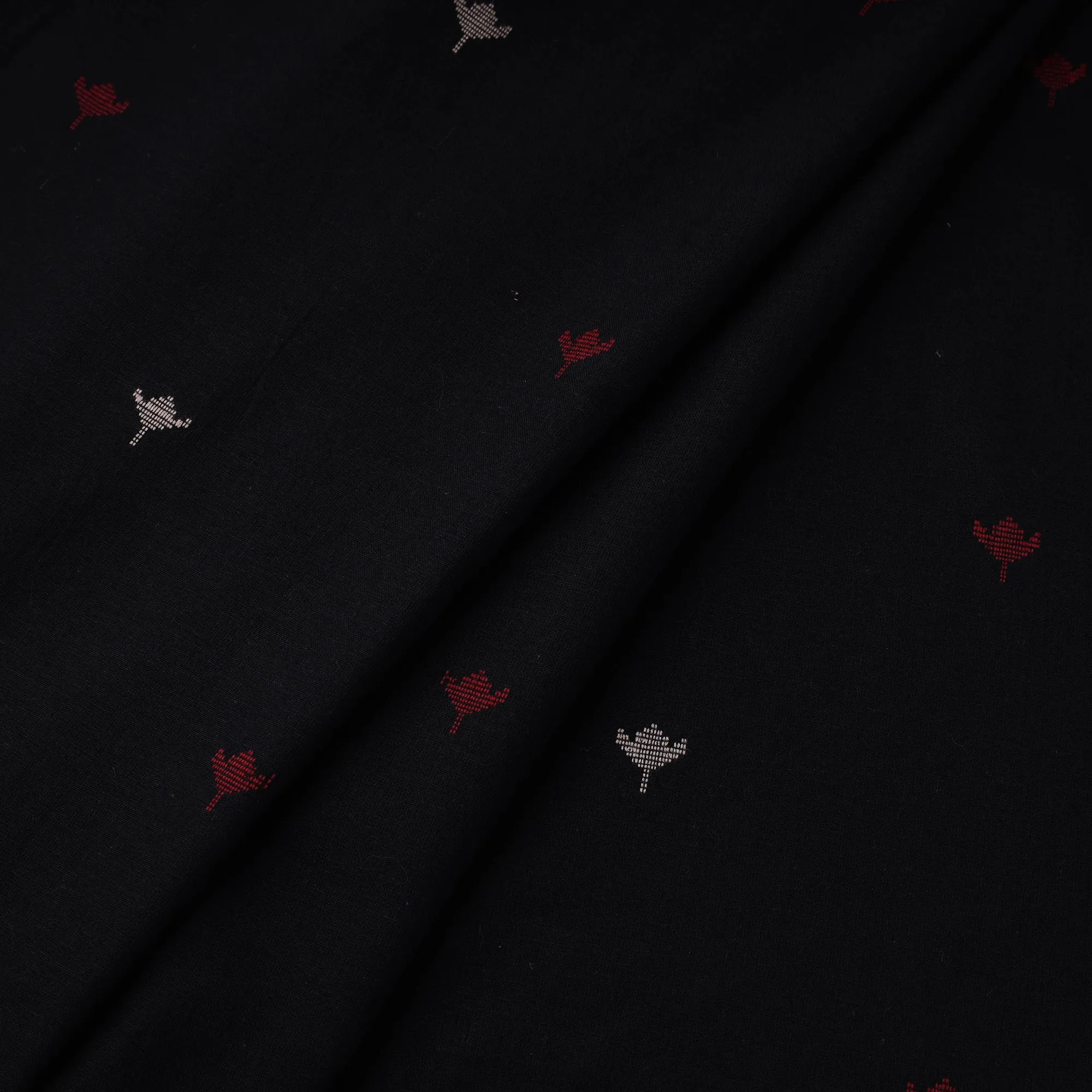 Black - Prewashed Cotton Jacquard Fabric 04 sold by Itokri product image thumbnail 2