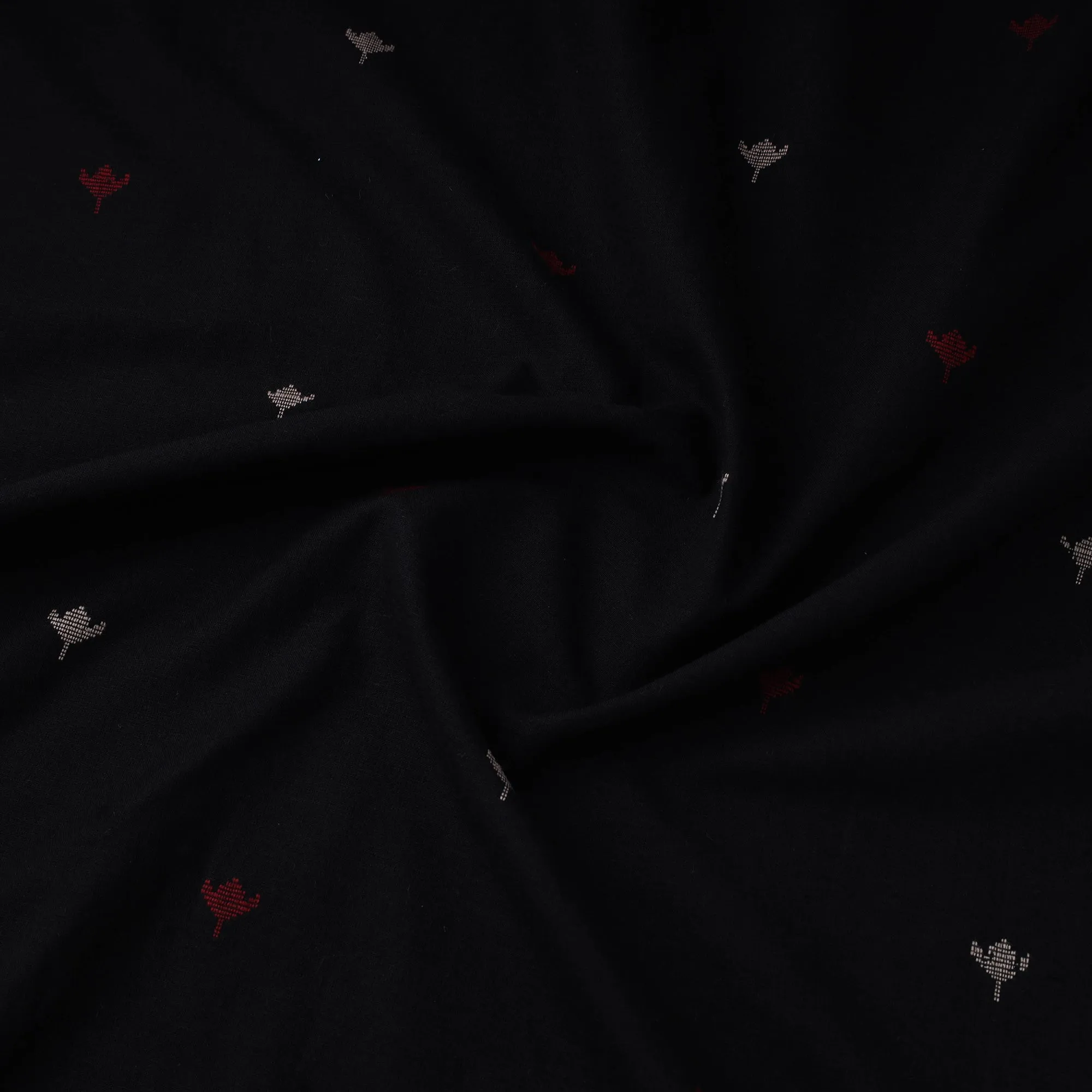 Black - Prewashed Cotton Jacquard Fabric 04 sold by Itokri product image thumbnail 3