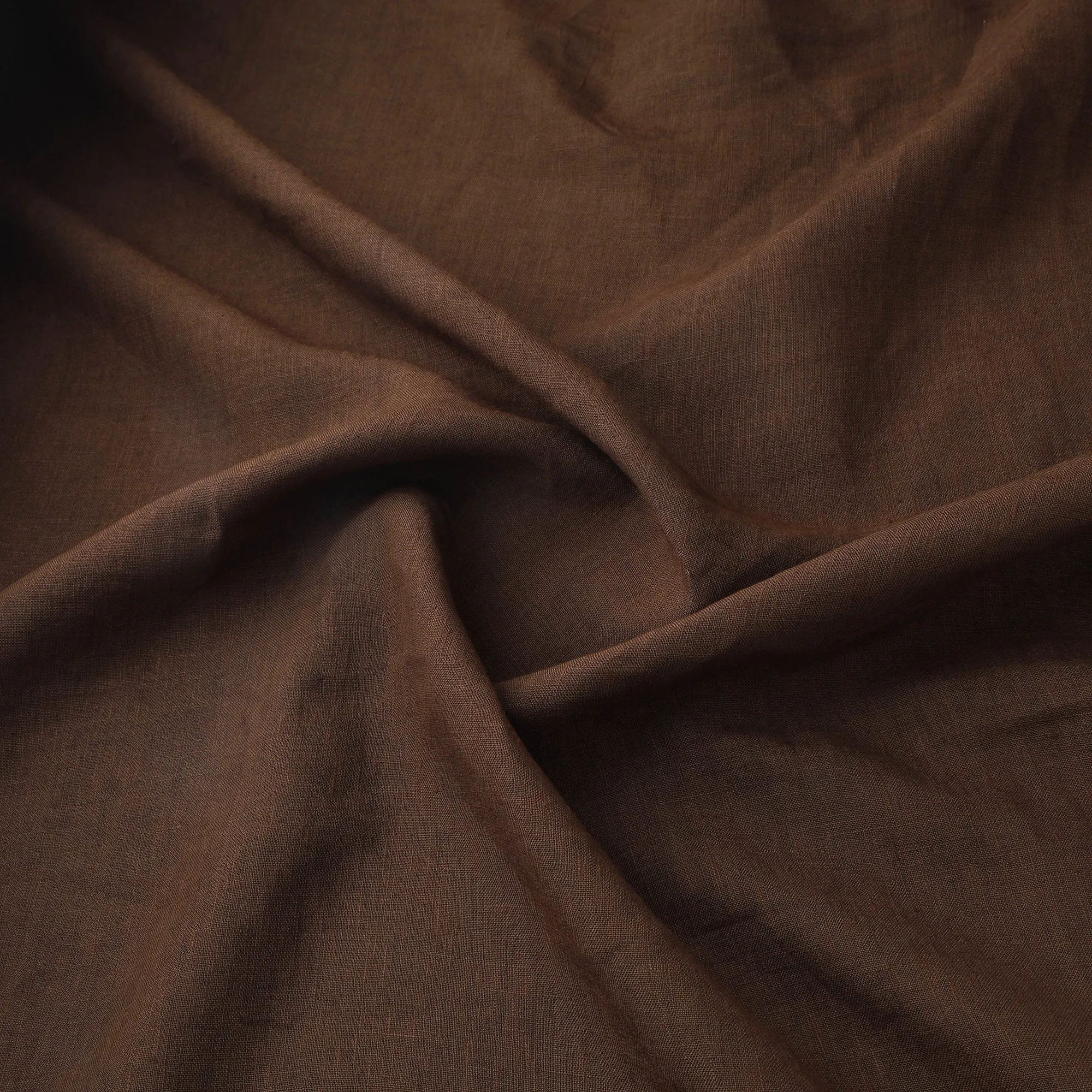 Brown - Handloom Pure Linen Bhagalpuri Fabric 02 sold by Itokri product image thumbnail 3