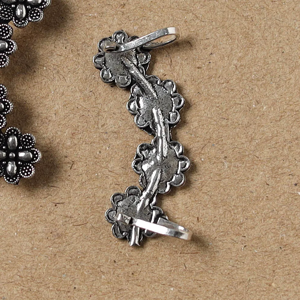 Black - German Silver Plated Ear-Cuff Bugatti / Bugadi Earrings 28 sold by Itokri product image thumbnail 3