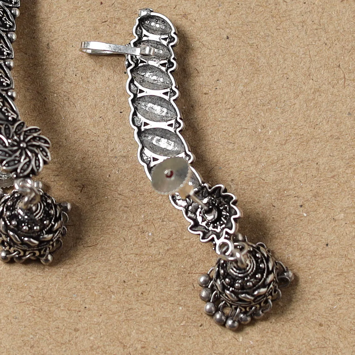 Grey - German Silver Plated Ear-Cuff Bugatti / Bugadi Earrings 21 sold by Itokri product image thumbnail 3