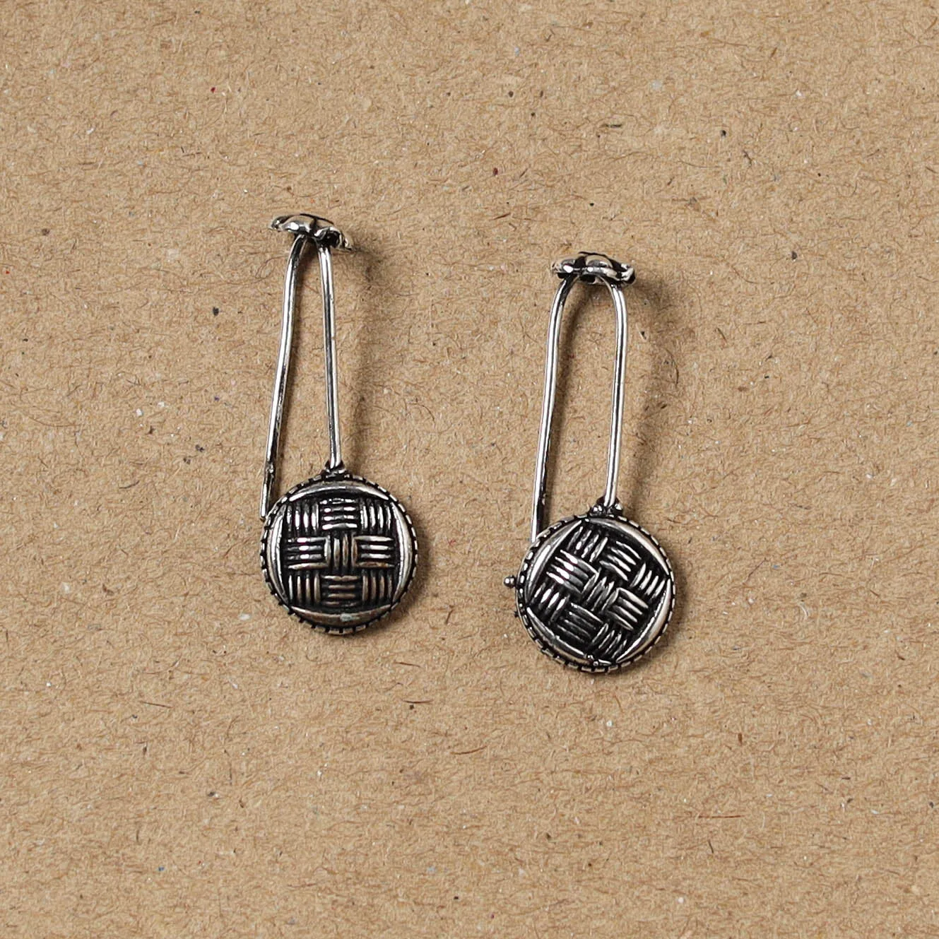 Grey - German Silver Plated Ear-Cuff Bugatti / Bugadi Earrings 11 sold by Itokri product image thumbnail 2