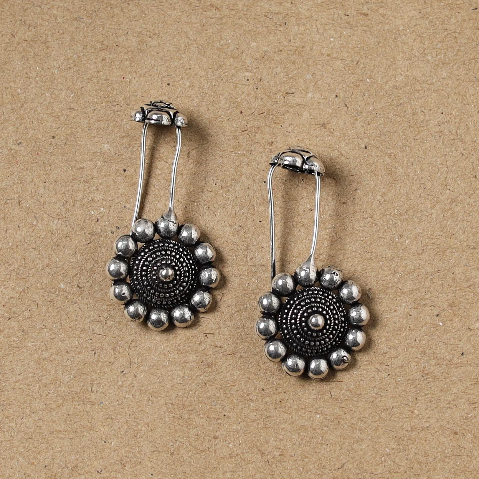 Black - German Silver Plated Ear-Cuff Bugatti / Bugadi Earrings 10 sold by Itokri product image thumbnail 2