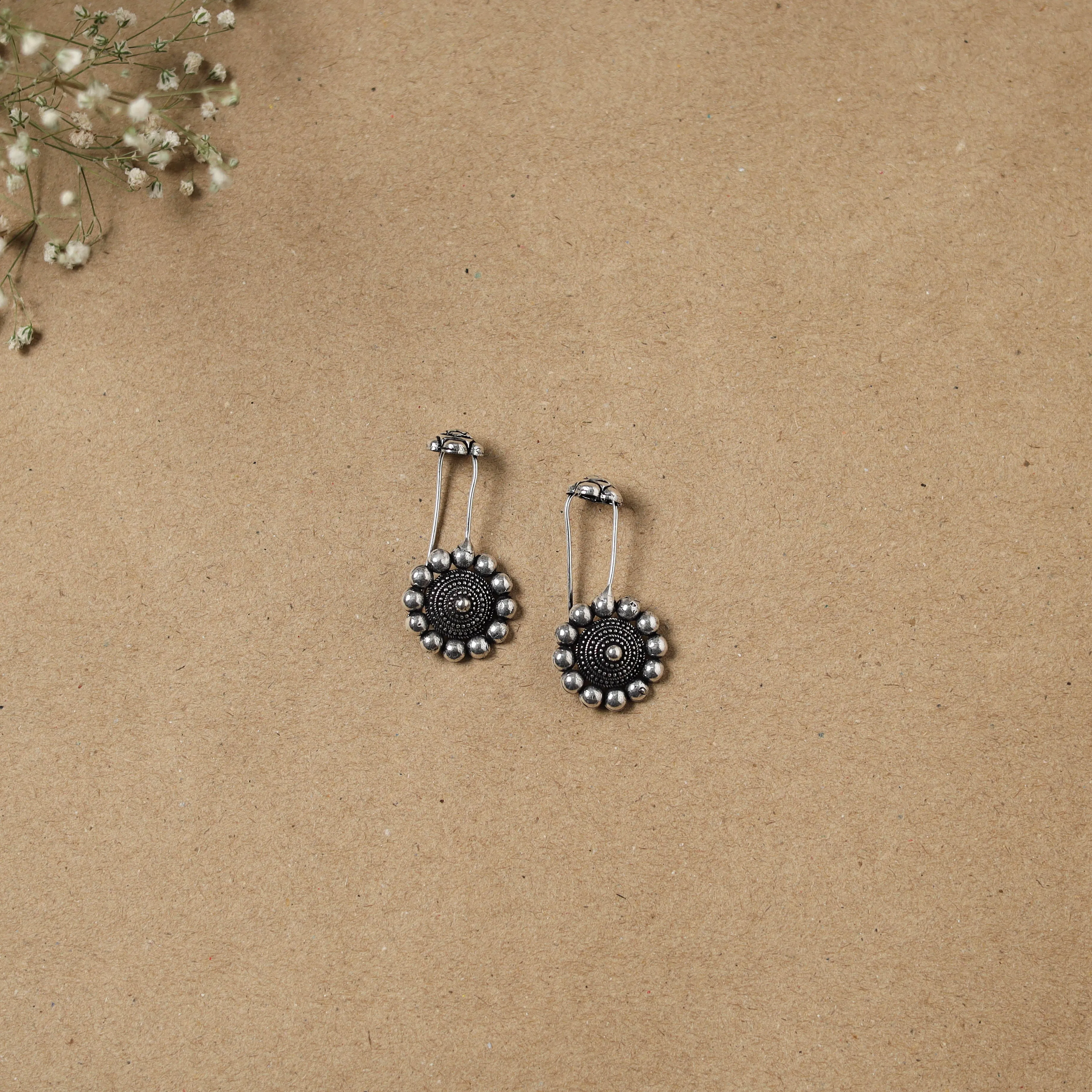 Black - German Silver Plated Ear-Cuff Bugatti / Bugadi Earrings 10 sold by Itokri