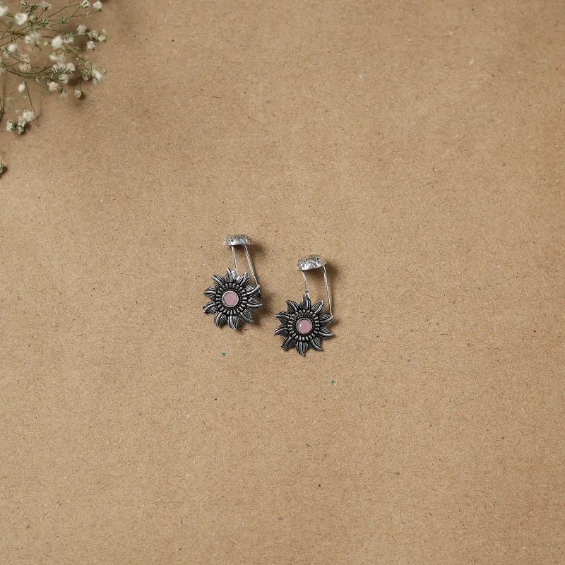 Black - German Silver Plated Ear-Cuff Bugatti / Bugadi Earrings 02 made by Itokri