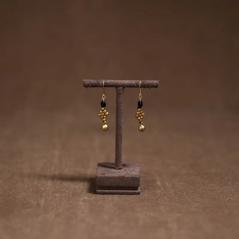 Tribal Odisha Dokra Threadwork Handmade Earrings 112 made by Itokri