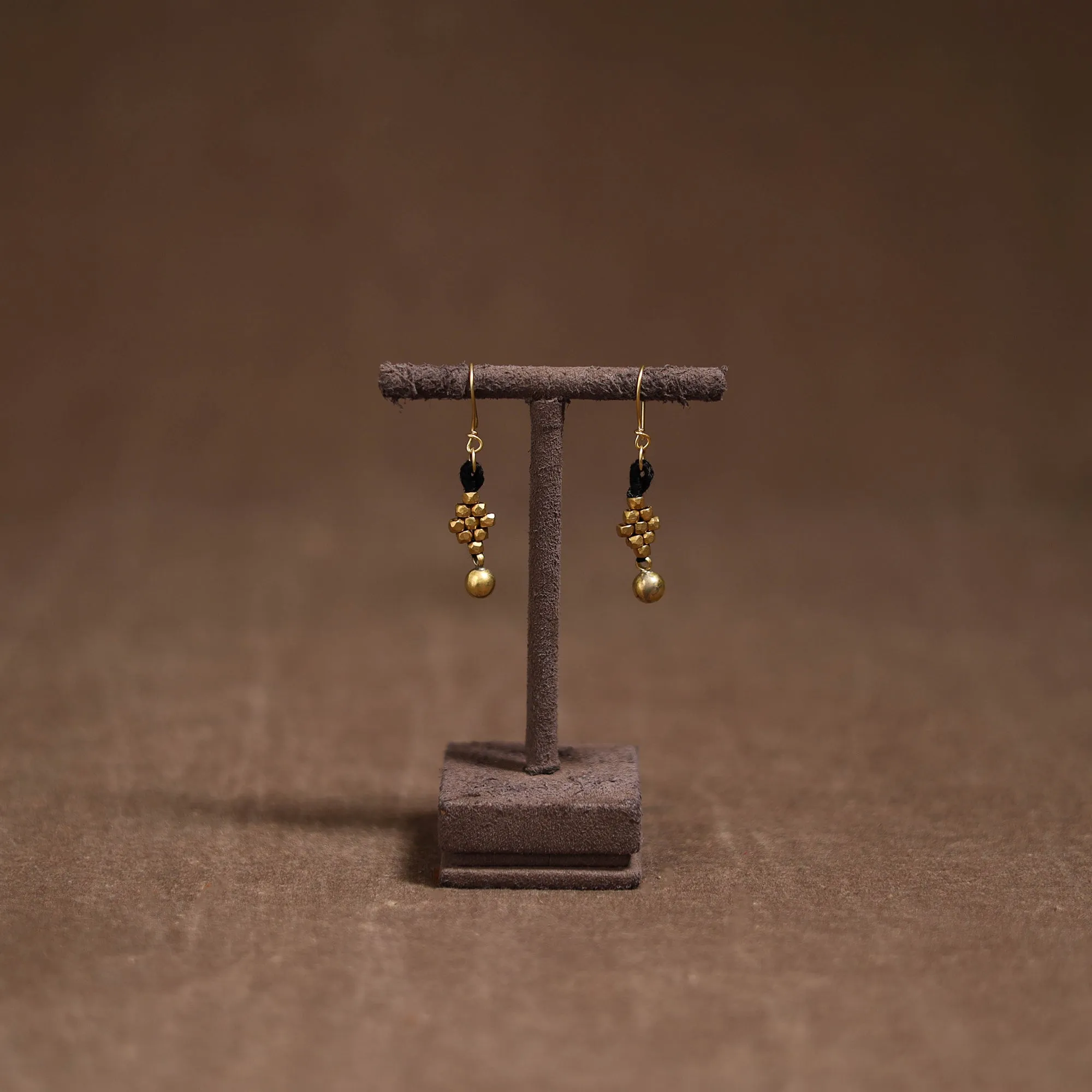 Tribal Odisha Dokra Threadwork Handmade Earrings 112 sold by Itokri