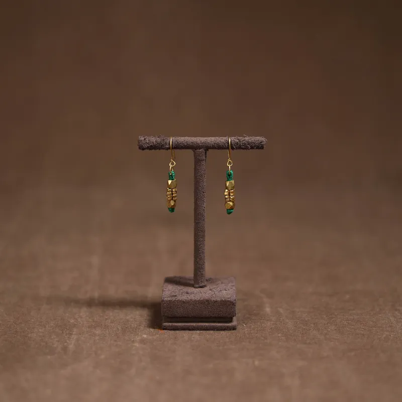 Tribal Odisha Dokra Threadwork Handmade Earrings 86 made by Itokri