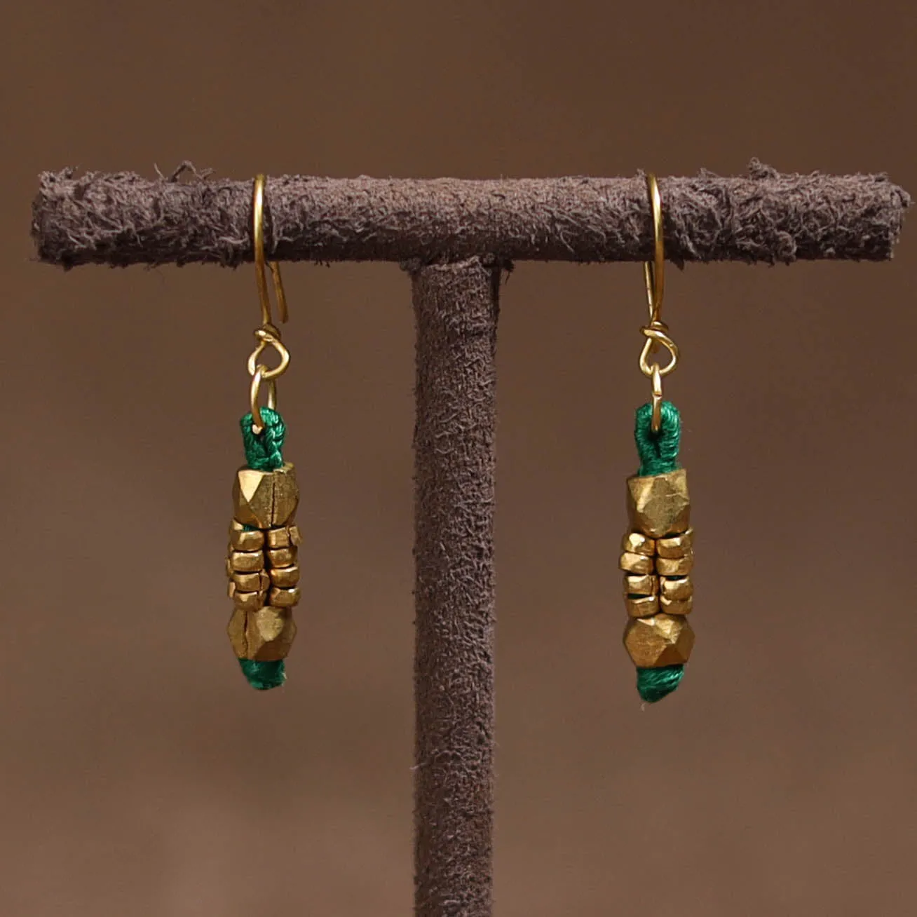 Tribal Odisha Dokra Threadwork Handmade Earrings 86 sold by Itokri product image thumbnail 2