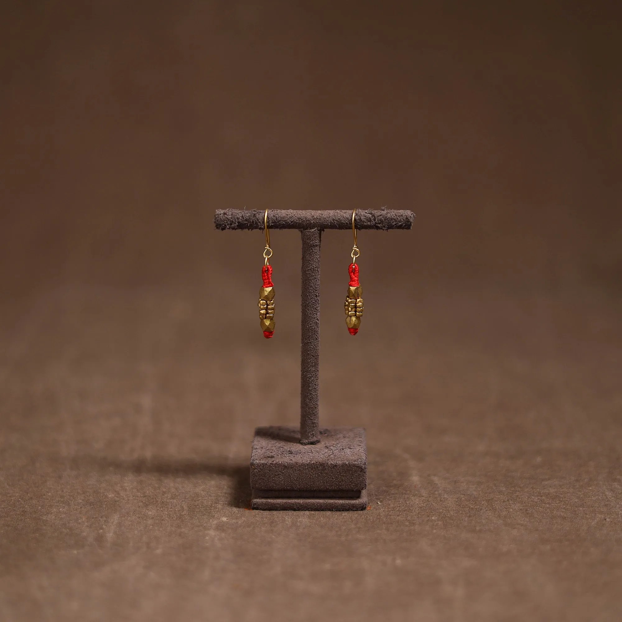 Tribal Odisha Dokra Threadwork Handmade Earrings 83 sold by Itokri