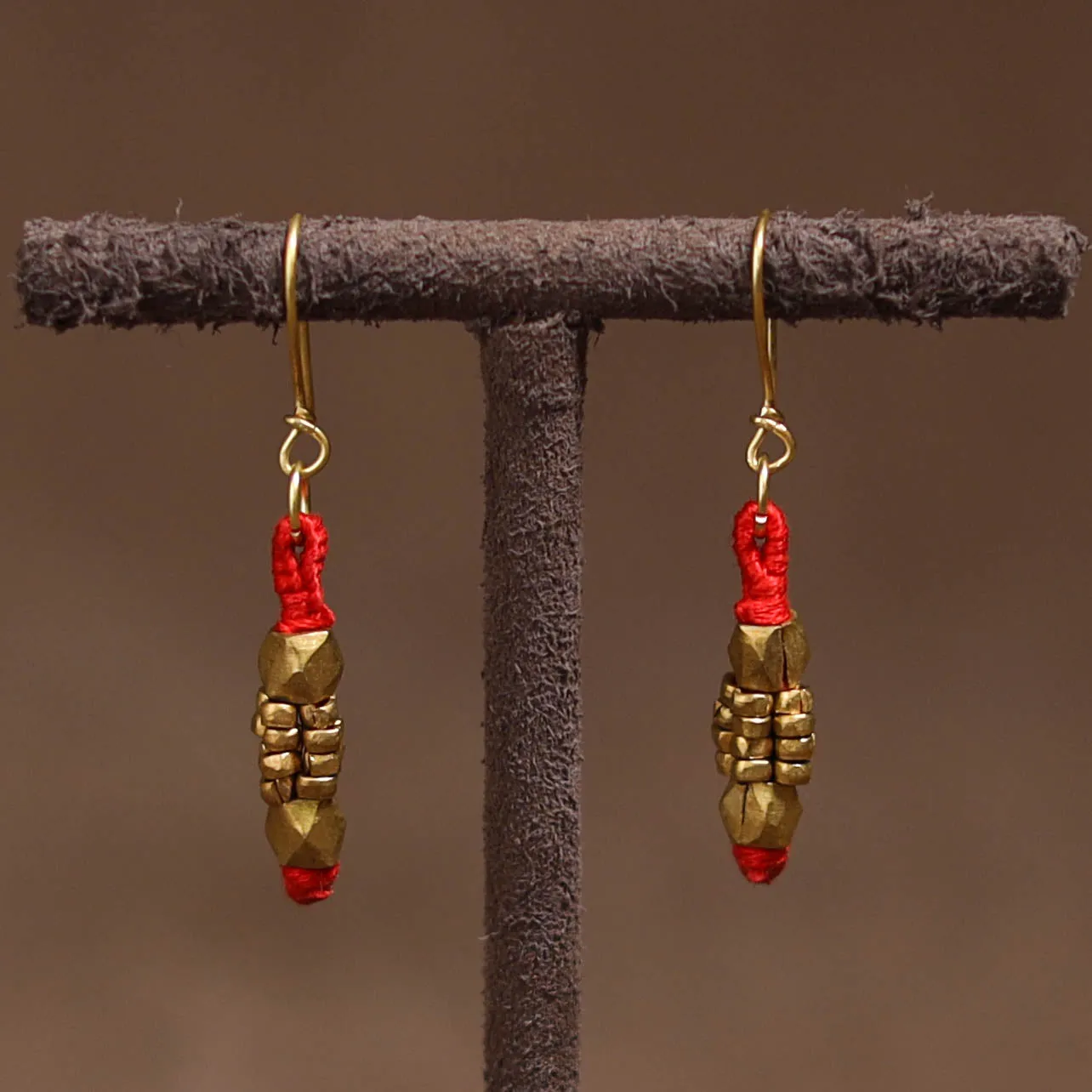 Tribal Odisha Dokra Threadwork Handmade Earrings 83 sold by Itokri product image thumbnail 2