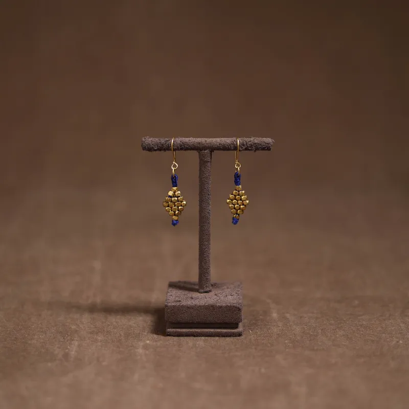 Tribal Odisha Dokra Threadwork Handmade Earrings 77 made by Itokri
