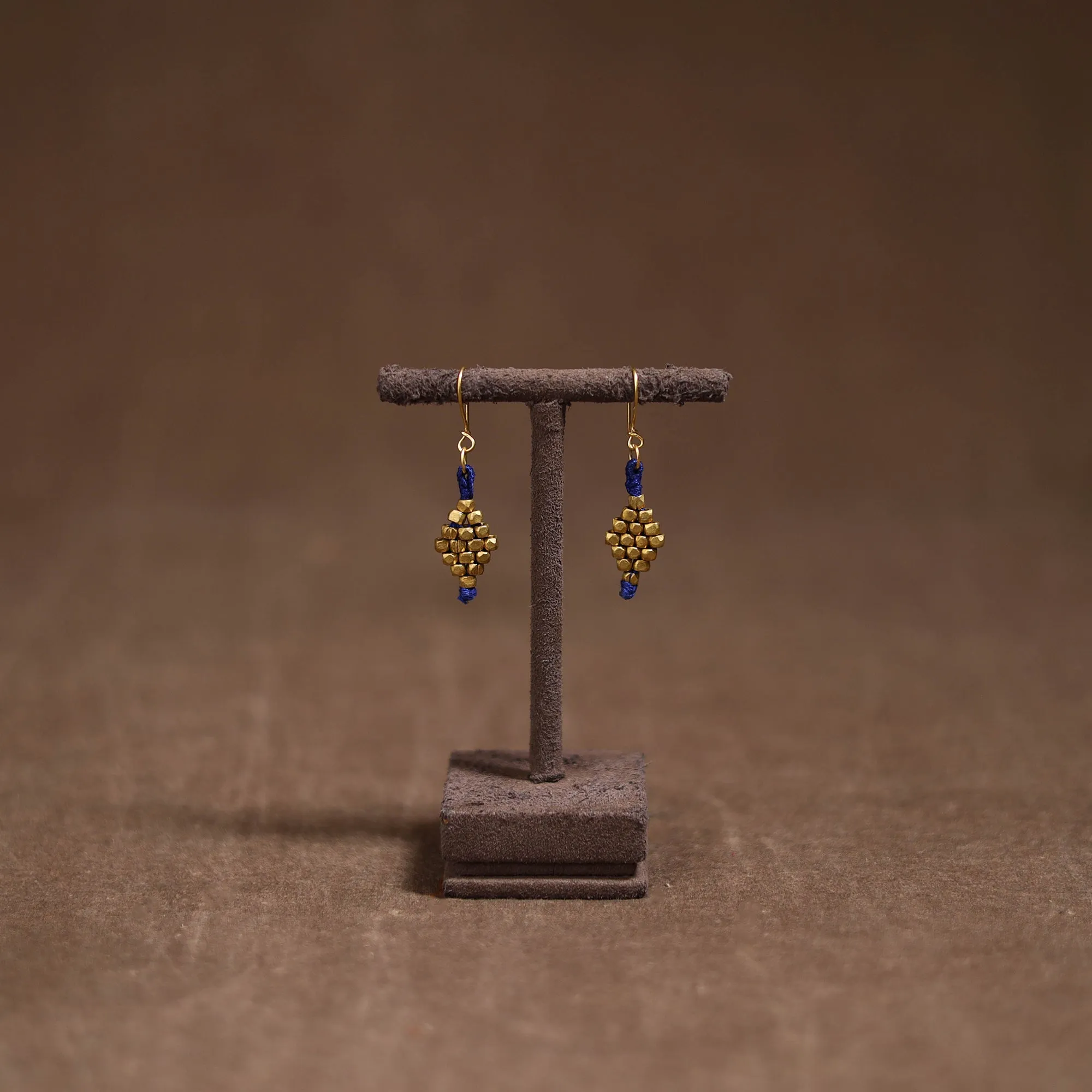 Tribal Odisha Dokra Threadwork Handmade Earrings 77 sold by Itokri