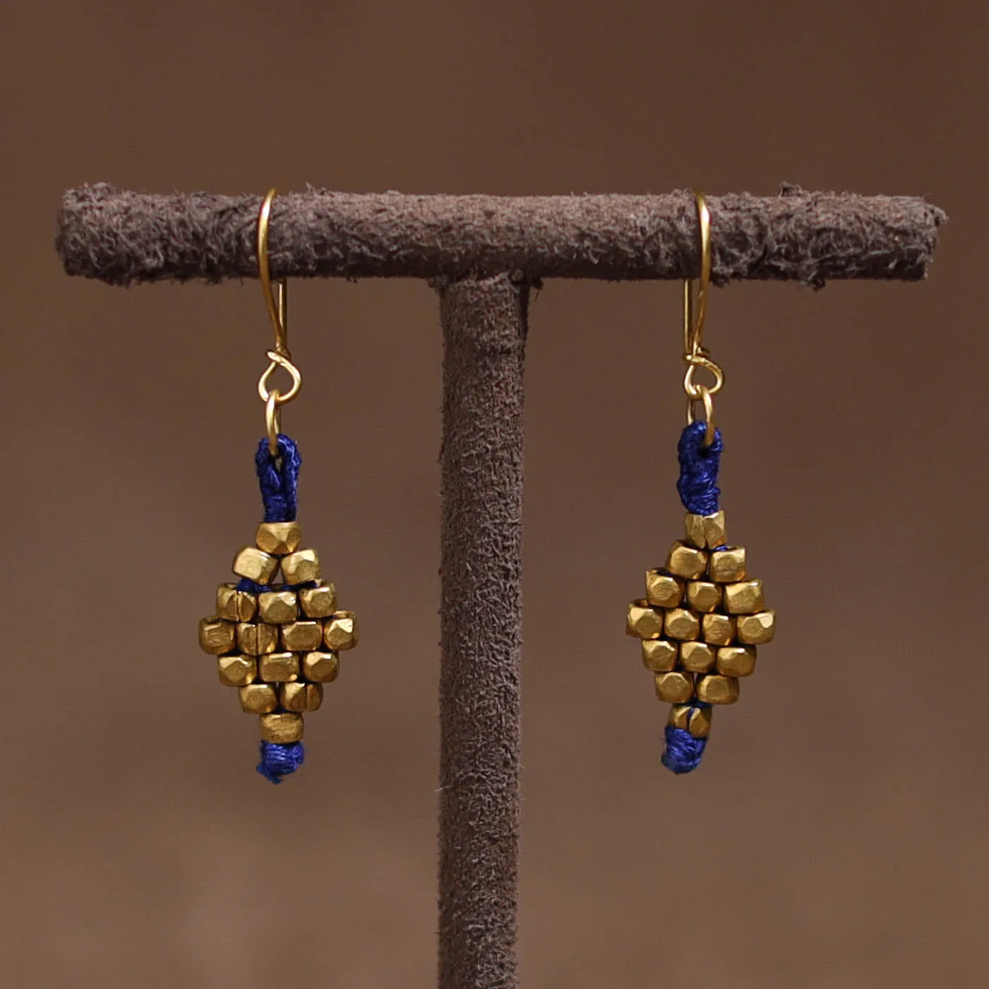 Tribal Odisha Dokra Threadwork Handmade Earrings 77 sold by Itokri product image thumbnail 2