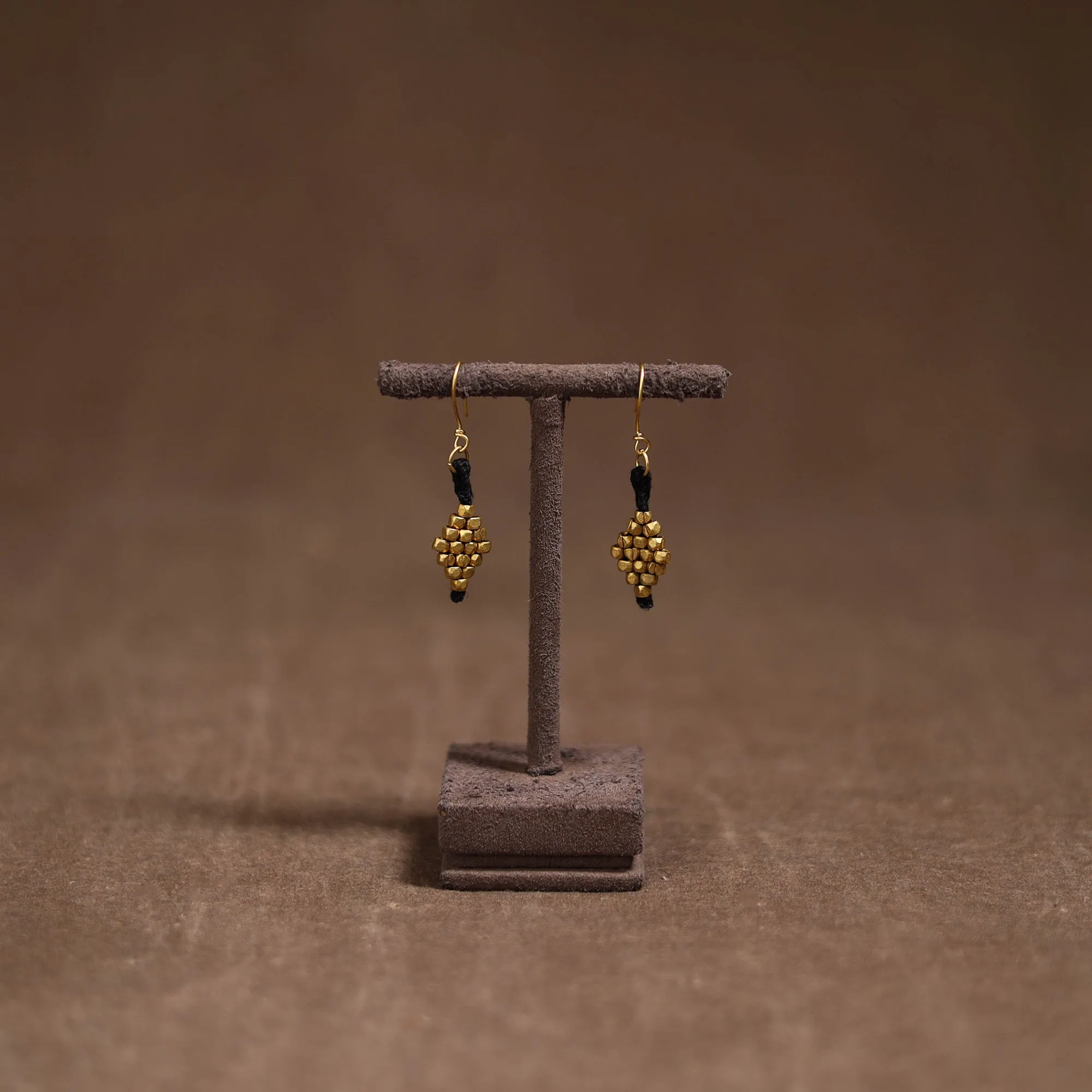 Tribal Odisha Dokra Threadwork Handmade Earrings 76 sold by Itokri