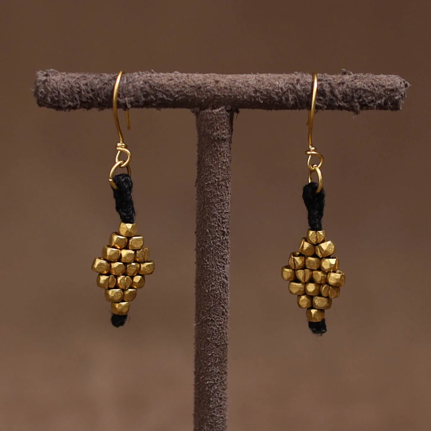 Tribal Odisha Dokra Threadwork Handmade Earrings 76 sold by Itokri product image thumbnail 2