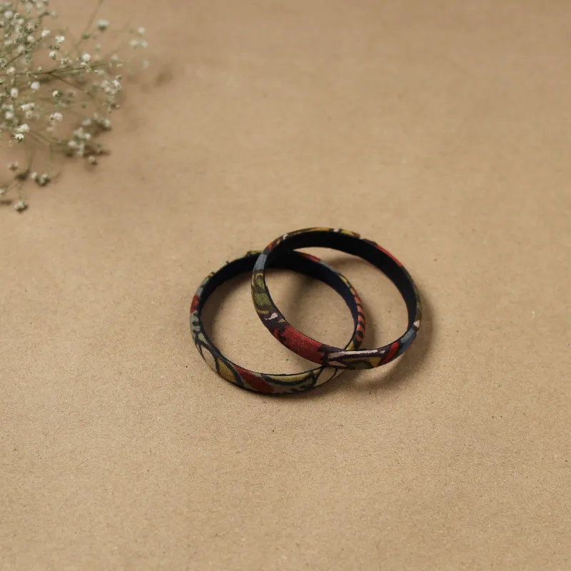 Natural Dyed Handpainted Kalamkari Bangle SO2 (Size - 2-8) 43 made by Itokri