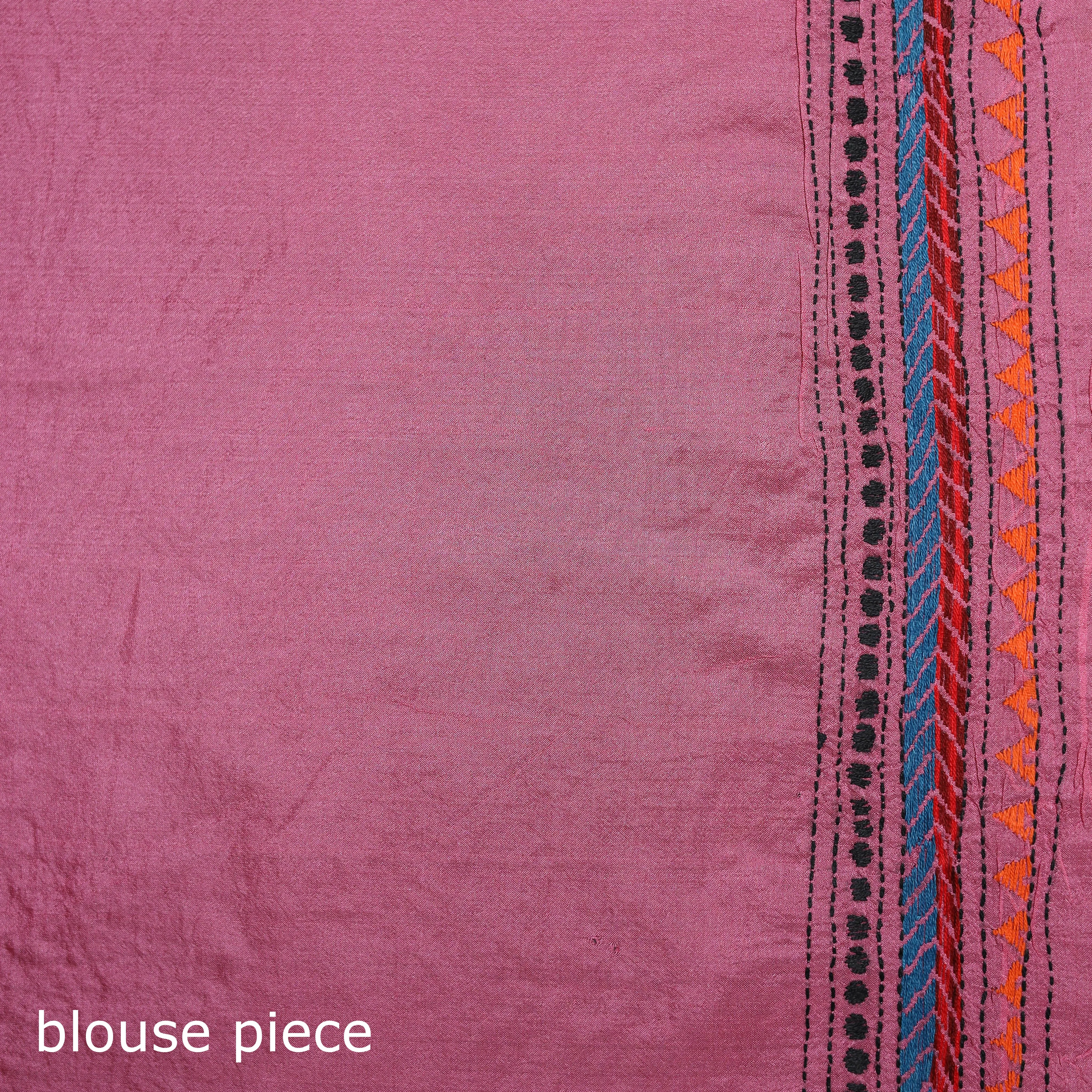 Bengal Kantha Heavy Hand Embroidered Pure Silk Saree 07 sold by Itokri product image thumbnail 5