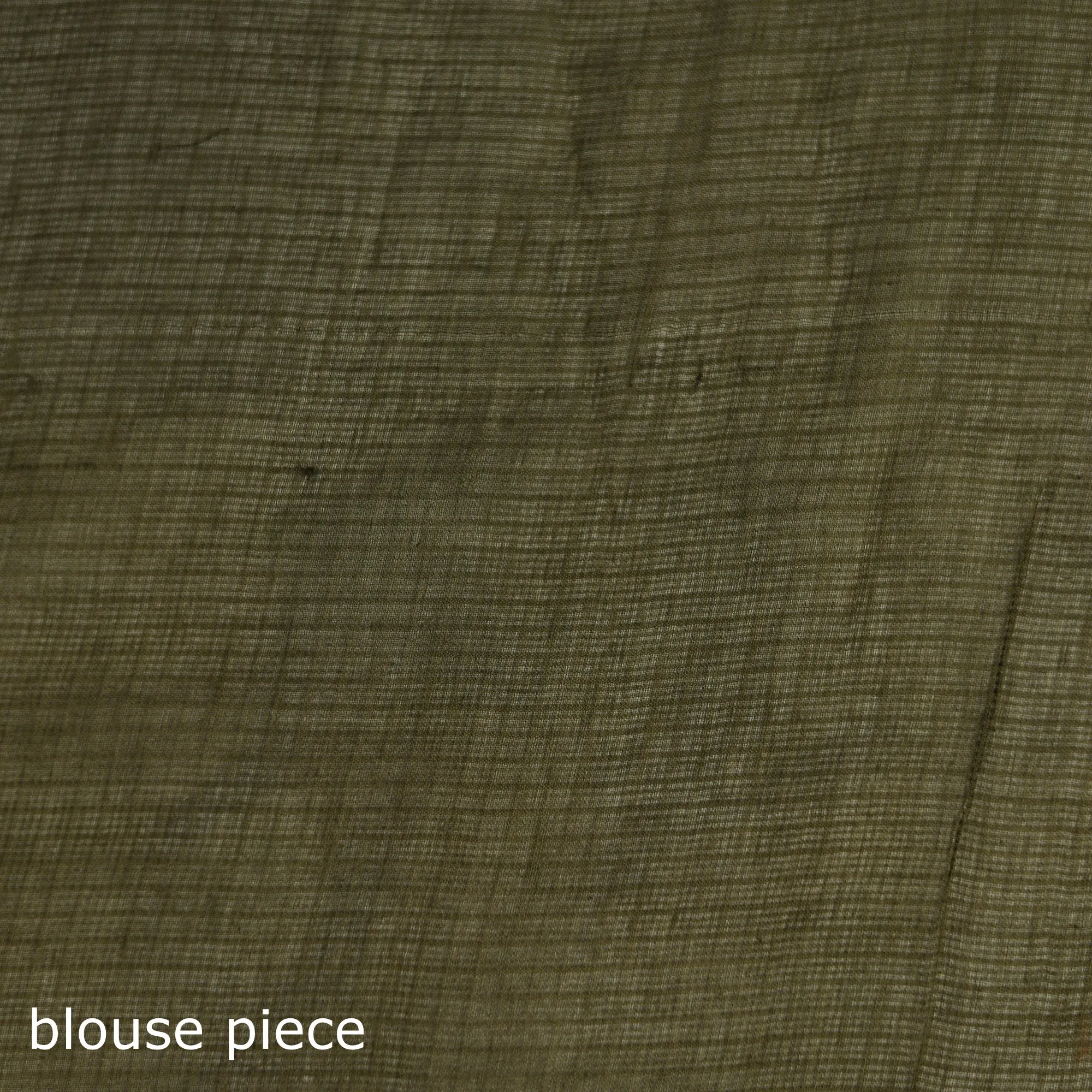 Green - Nazaakat Kota Doria Cotton Plain Saree with Blouse & Jewellery Set 170 sold by Itokri product image thumbnail 5