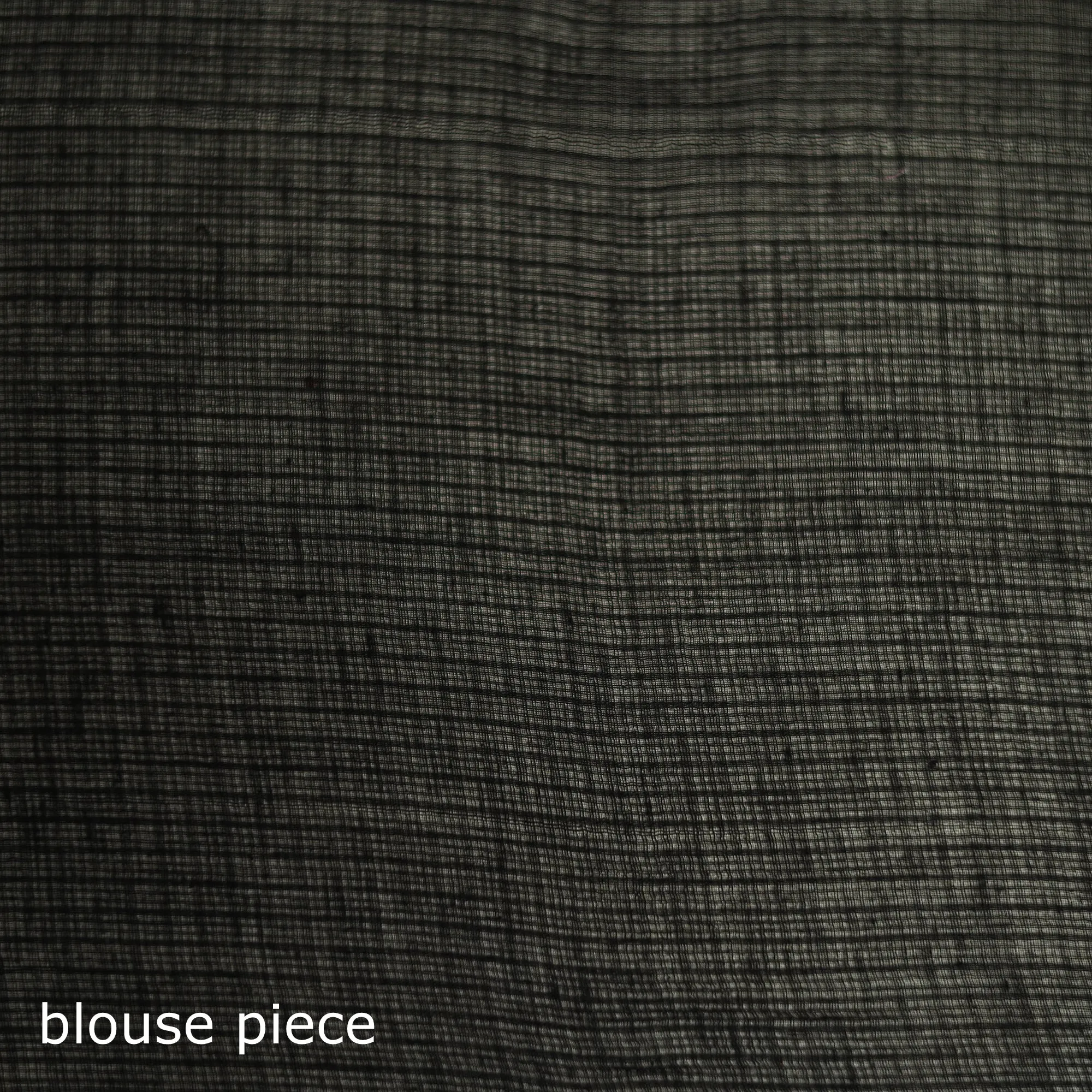 Black - Nazaakat Kota Doria Cotton Plain Saree with Blouse & Jewellery Set 12 sold by Itokri product image thumbnail 5