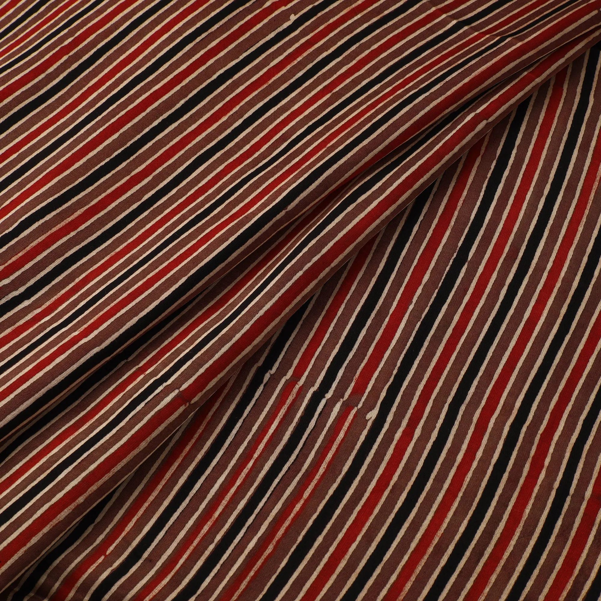 Brown - Ajrakh Hand Block Print Natural Dyed Modal Silk Fabric 42 sold by Itokri product image thumbnail 2